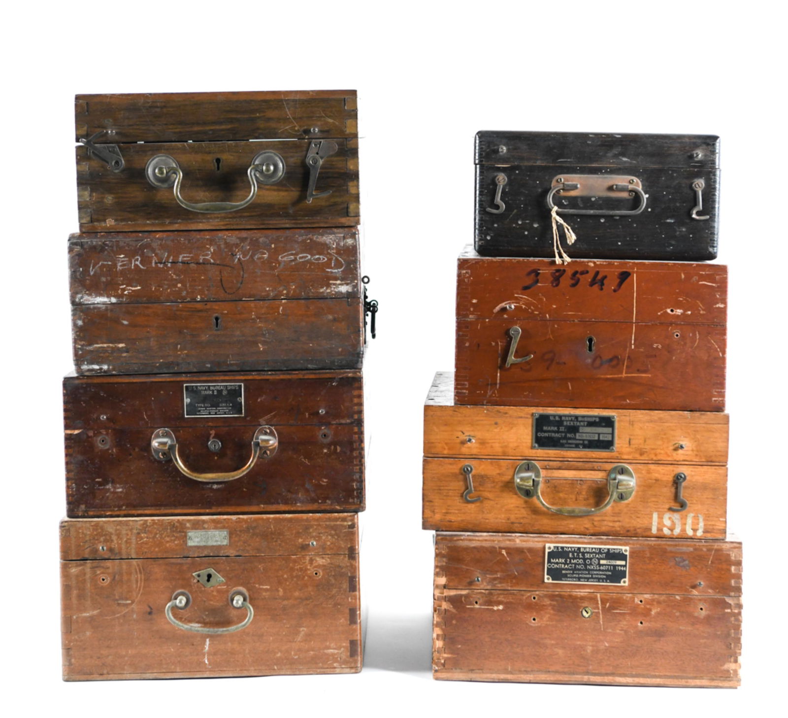 GROUPING OF SEXTANTS FOR PARTS INCL. US NAVY (1 of 17)