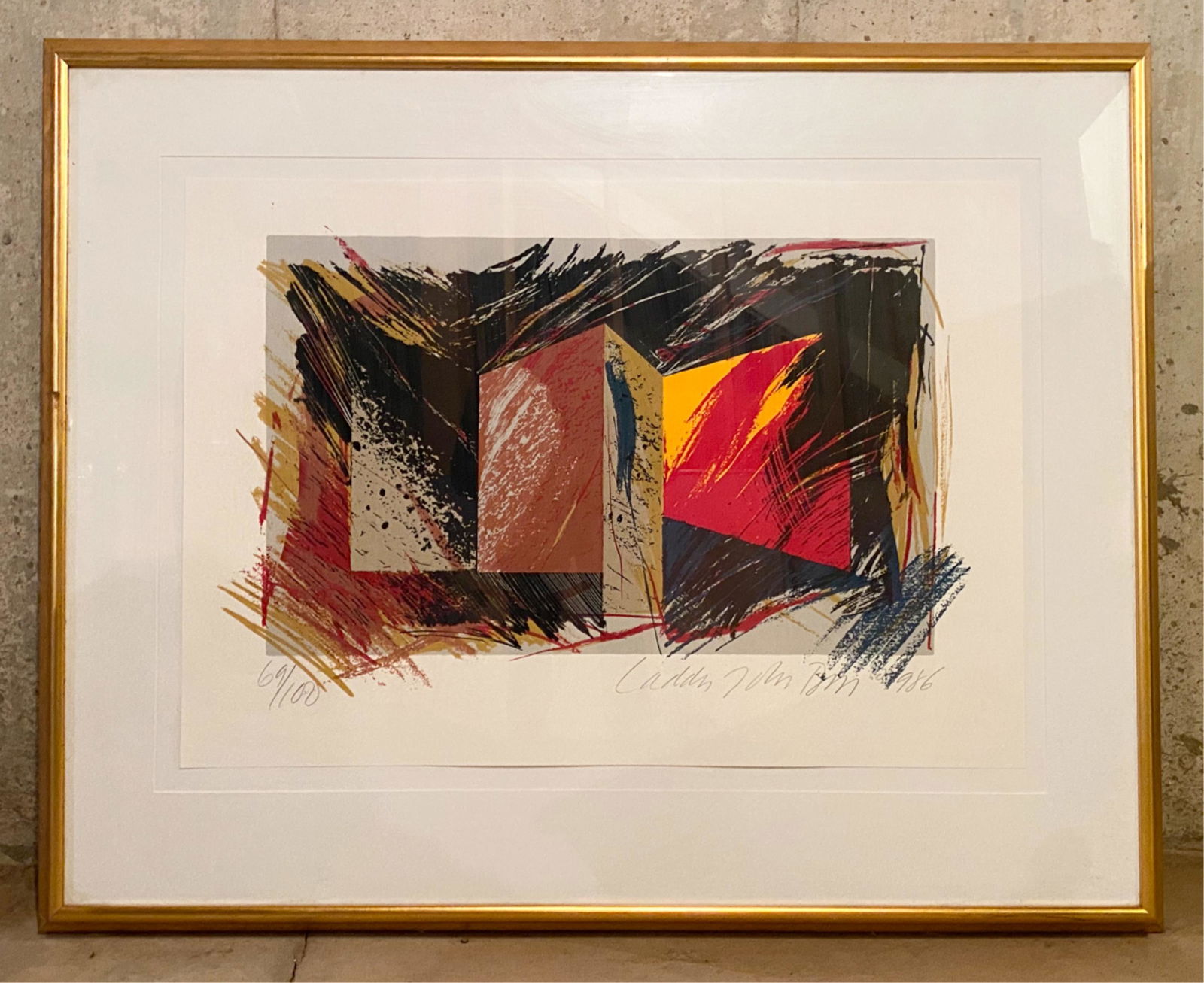 LADDIE JOHN DILL 1986 ABSTRACT PRINT (1 of 9)