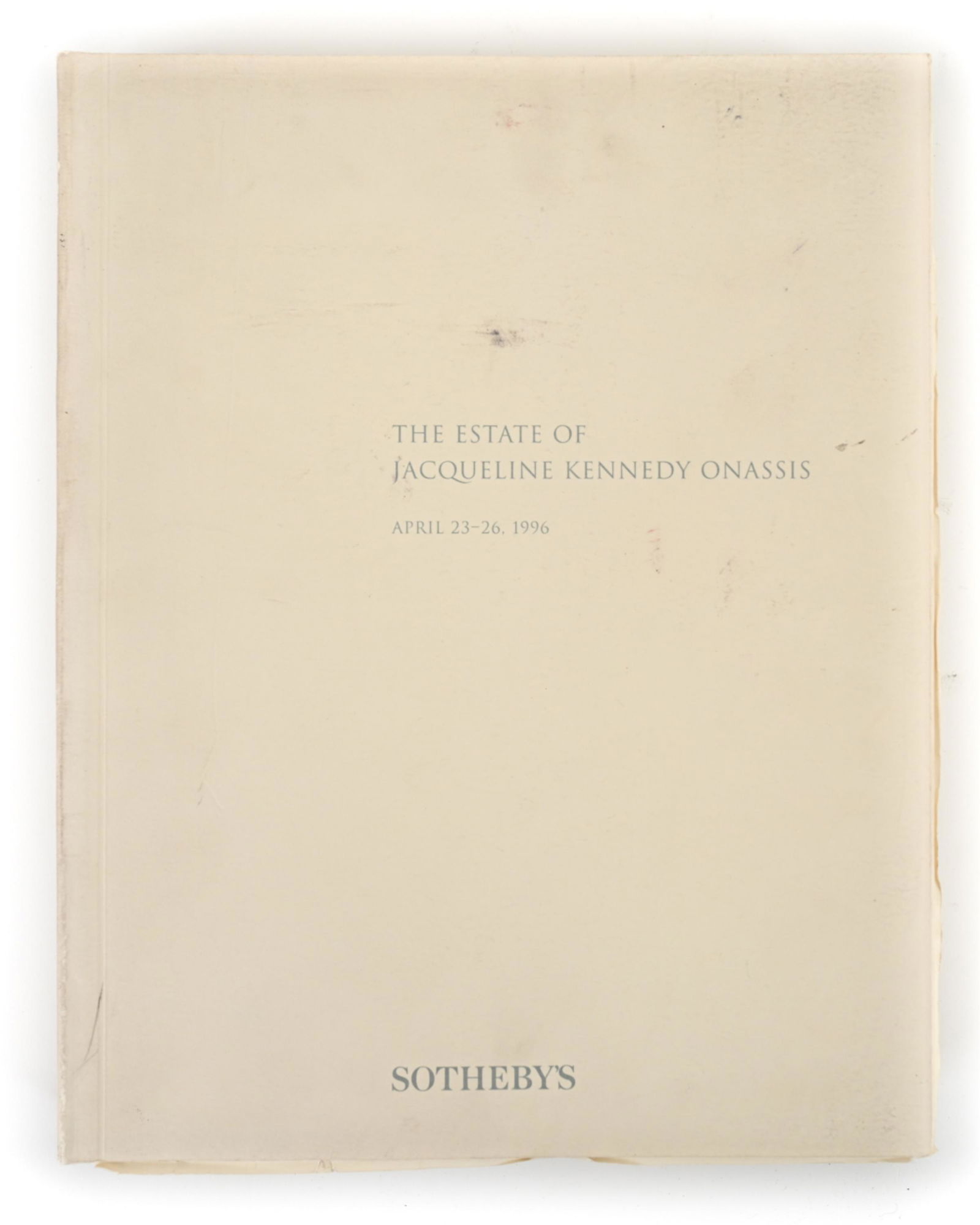 JACQUELINE KENNEDY ONASIS SOTHEBY'S CATALOG (1 of 13)