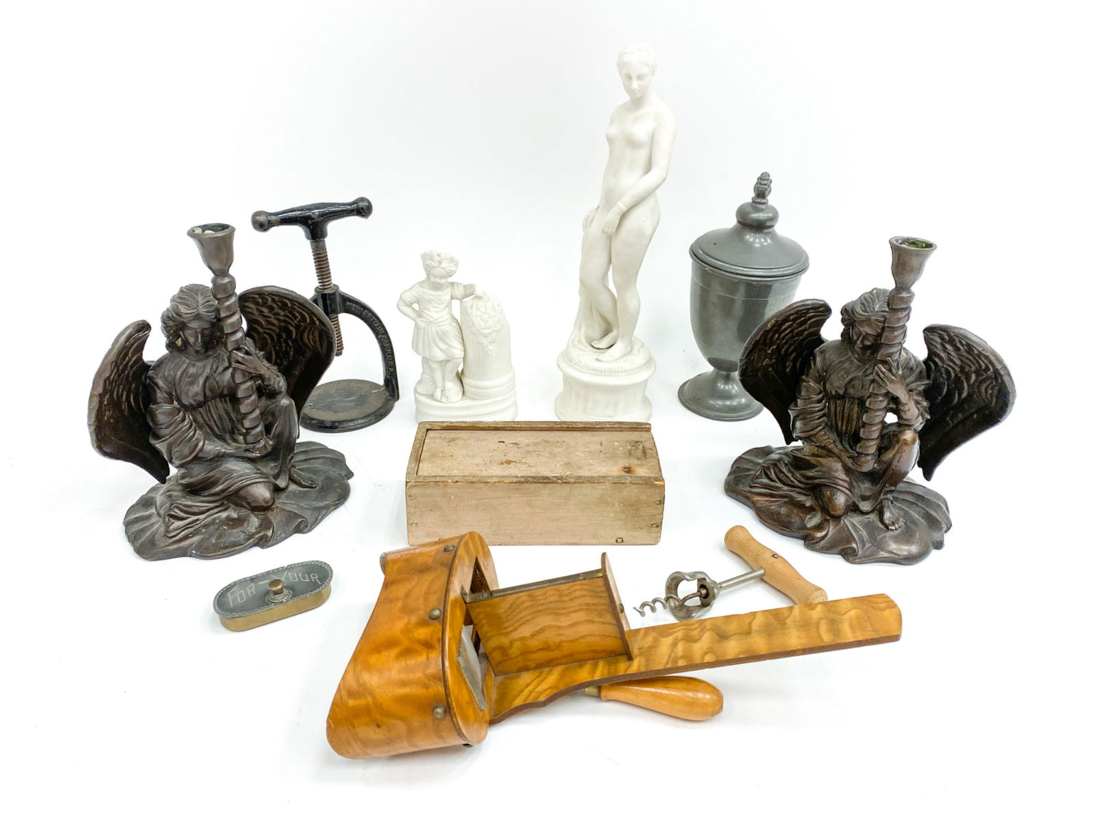 DECORATIVE GROUPING INCL. SIGNED CANDLESTICKS (1 of 20)