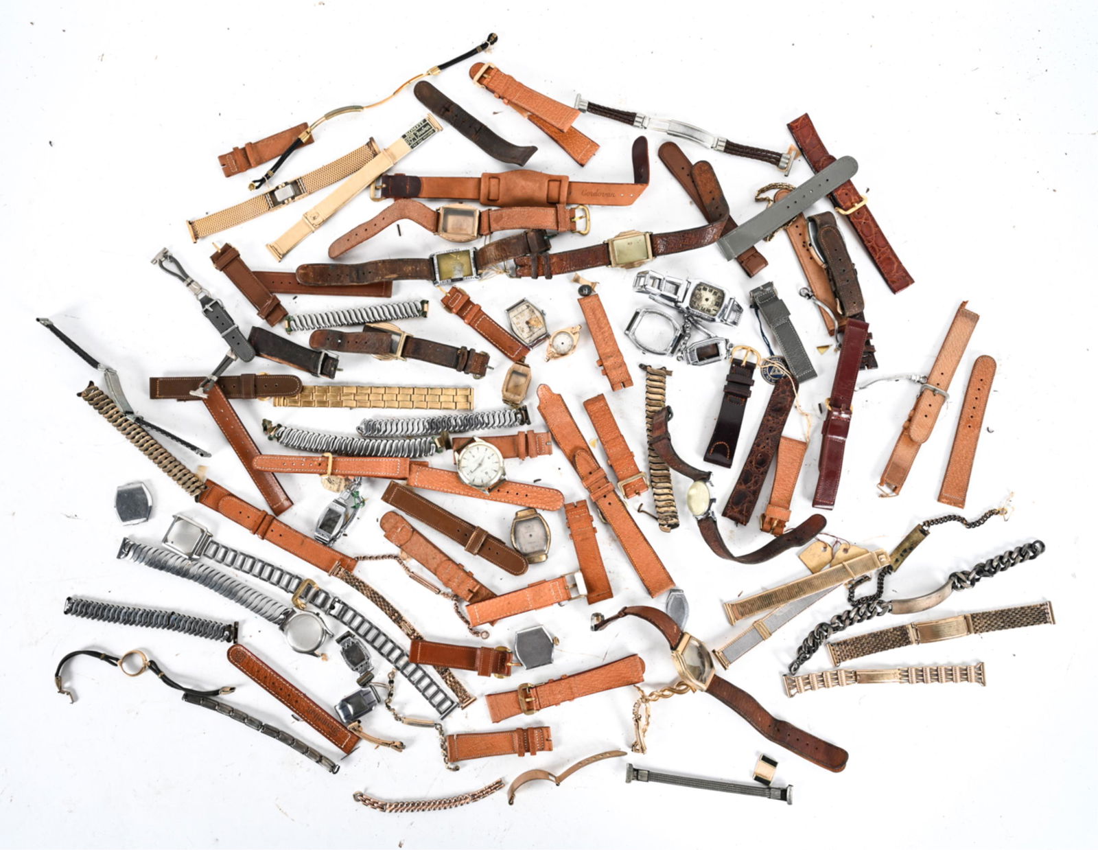 LARGE GROUPING OF WRIST WATCH BANDS (1 of 16)