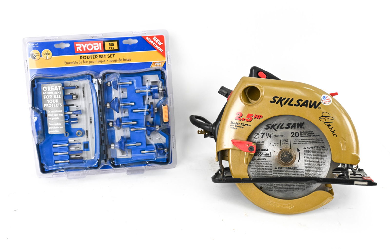 SKILSAW AND ROUTER BIT SET (1 of 6)