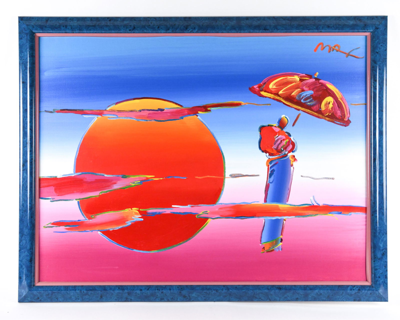 PETER MAX ACRYLIC ON LINEN, 1998 NEW MOON SERIES (1 of 14)