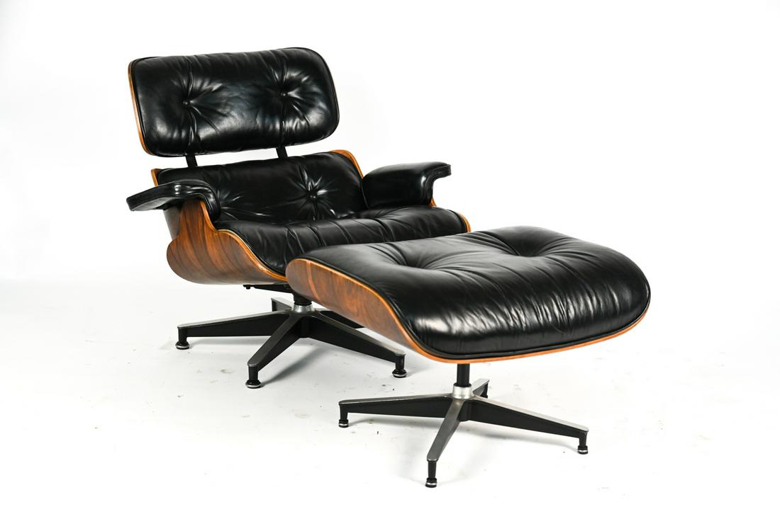 1960'S EAMES HERMAN MILLER LOUNGE CHAIR & OTTOMAN (1 of 10)