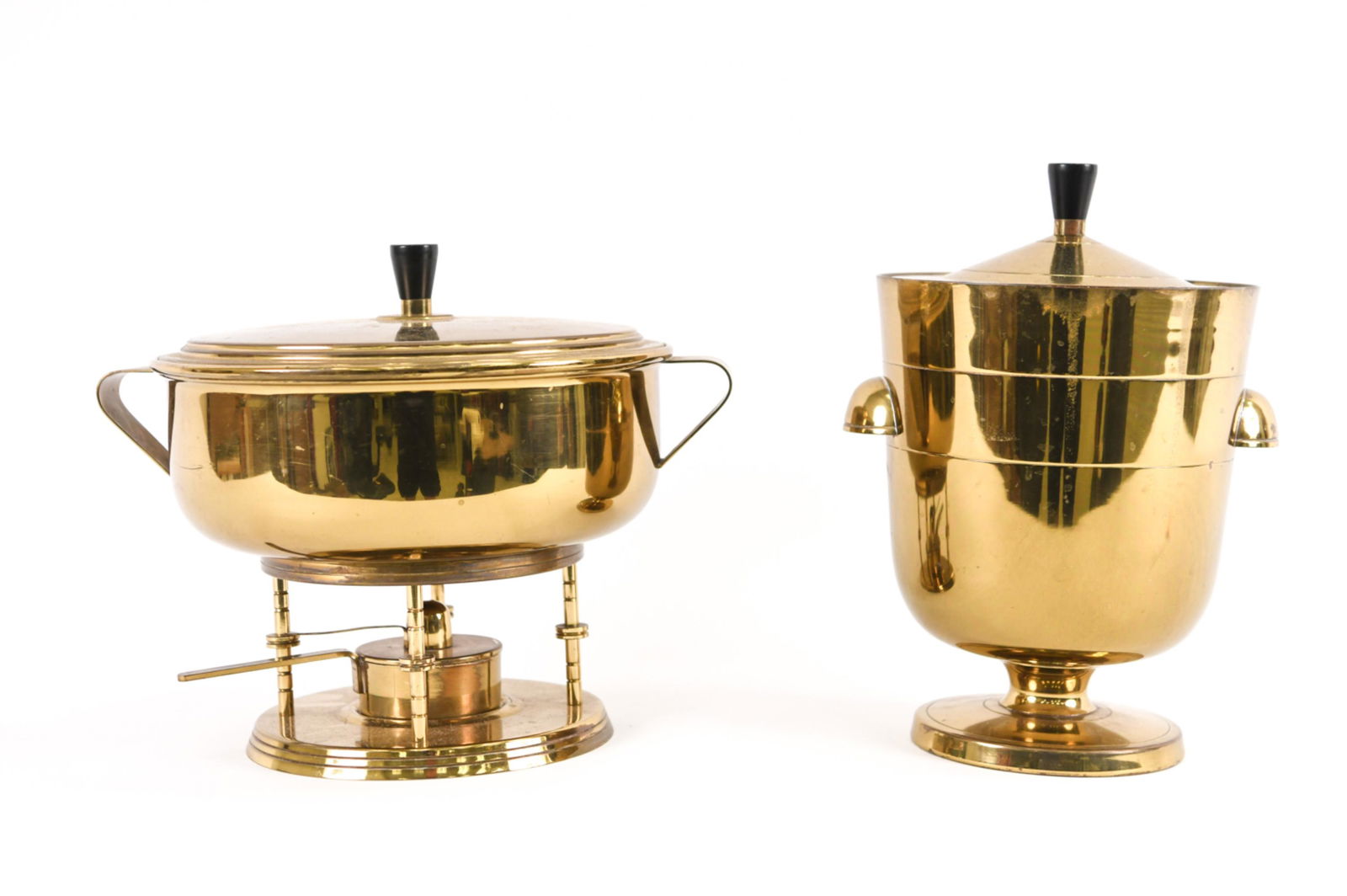 TOMMI PARZINGER BRASS ICE BUCKET AND WARMER (1 of 20)
