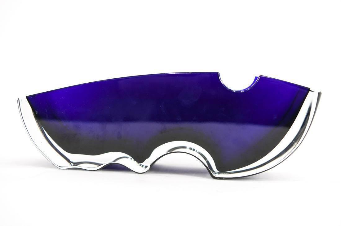BACCARAT SCULPTURAL CRYSTAL BOWL (1 of 8)