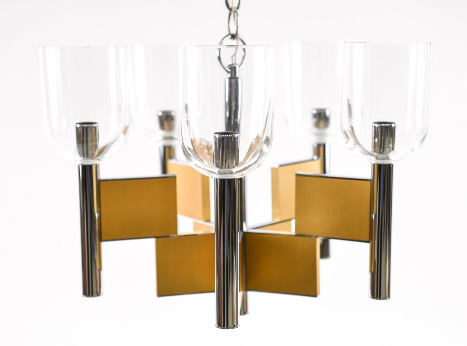 1980'S GAETANO SCIOLARI DOMINO CHANDELIER (1 of 10)