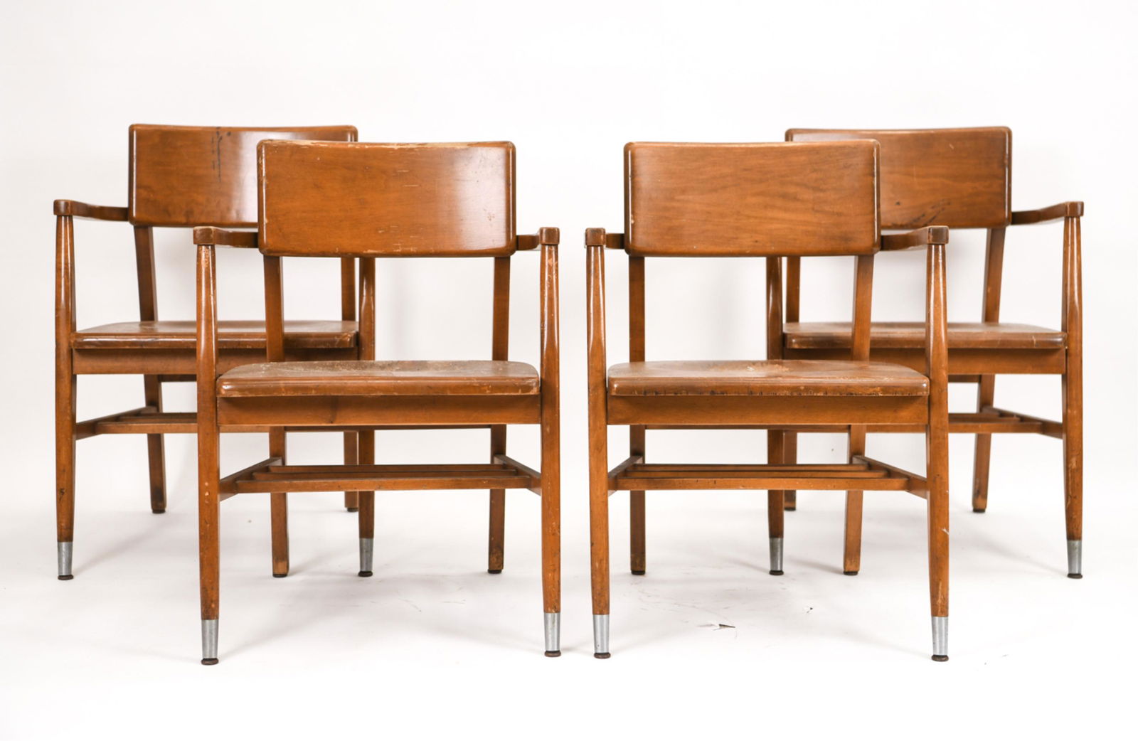 (4) GUNLOCKE MAPLE WOOD CHAIRS (1 of 18)