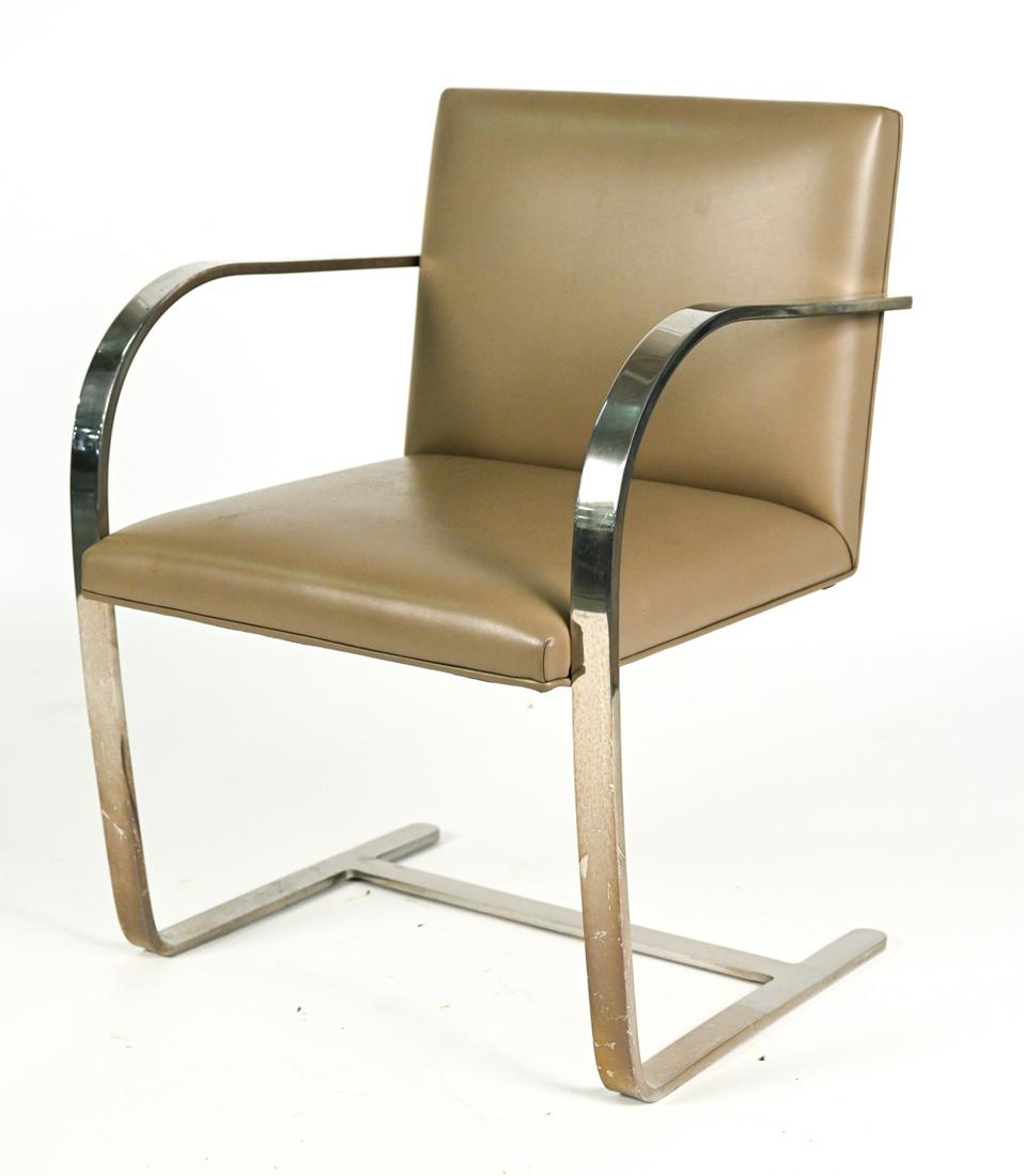 C. 1980'S VAN DER ROHE KNOLL BRNO CHAIR, FLAT BAR (1 of 15)