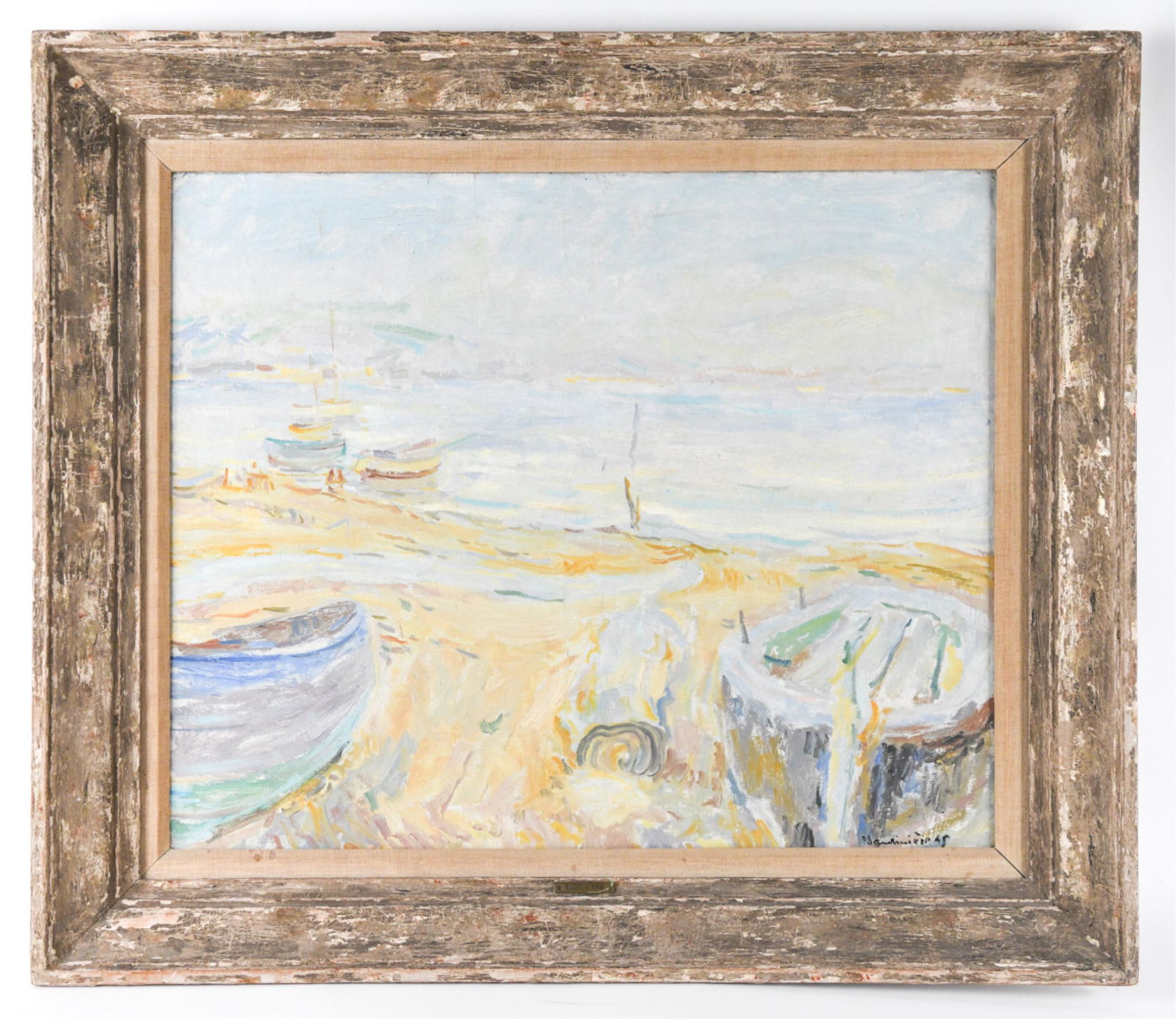 C. 1940'S FRENCH POST-IMPRESSIONIST BEACH VIEW (1 of 12)