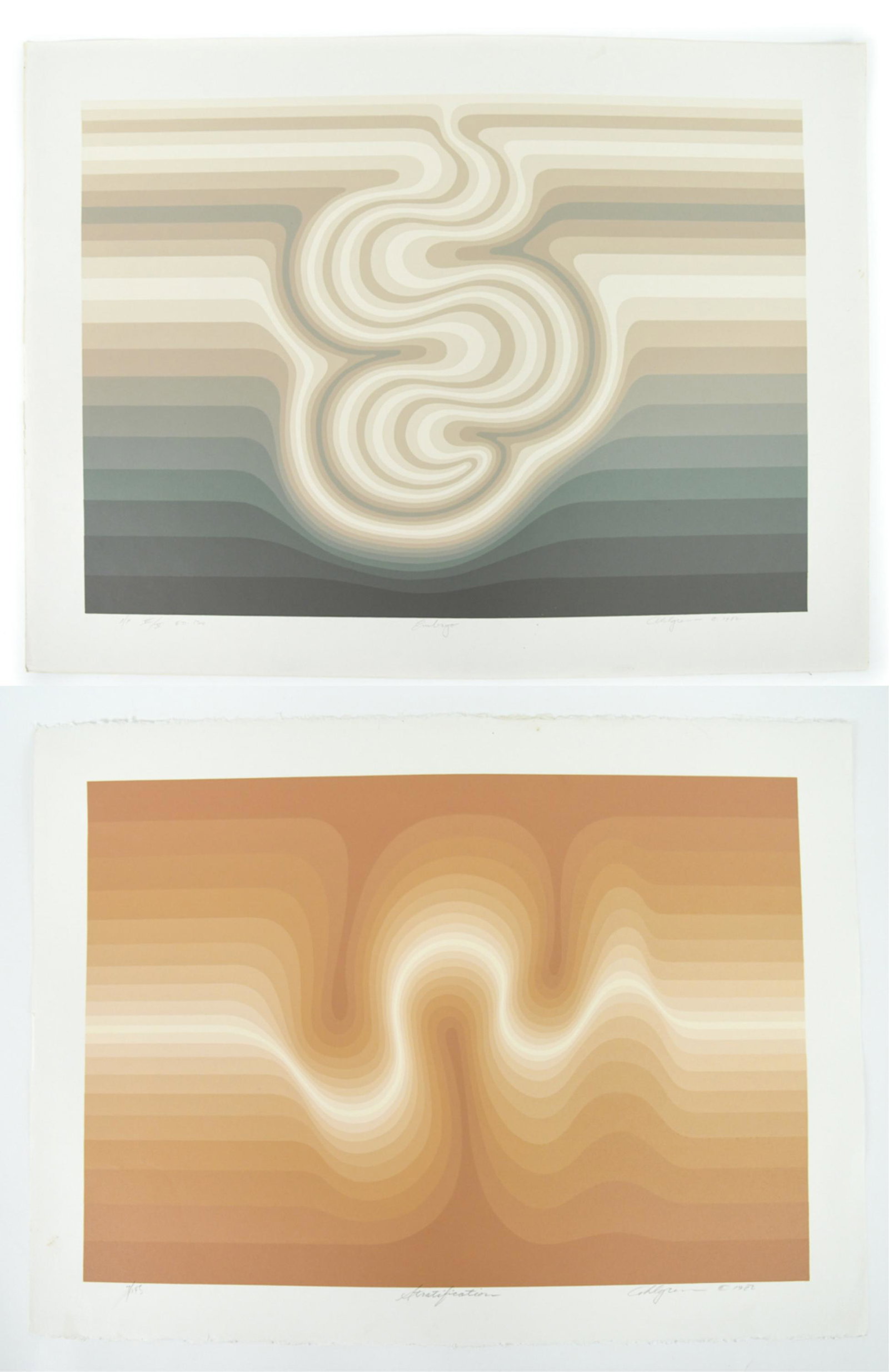 (2) ROY AHLGREN SERIGRAPHS (1 of 18)