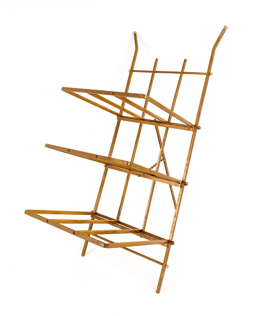 MID-CENTURY MODERN BRASS MAGAZINE RACK (1 of 18)