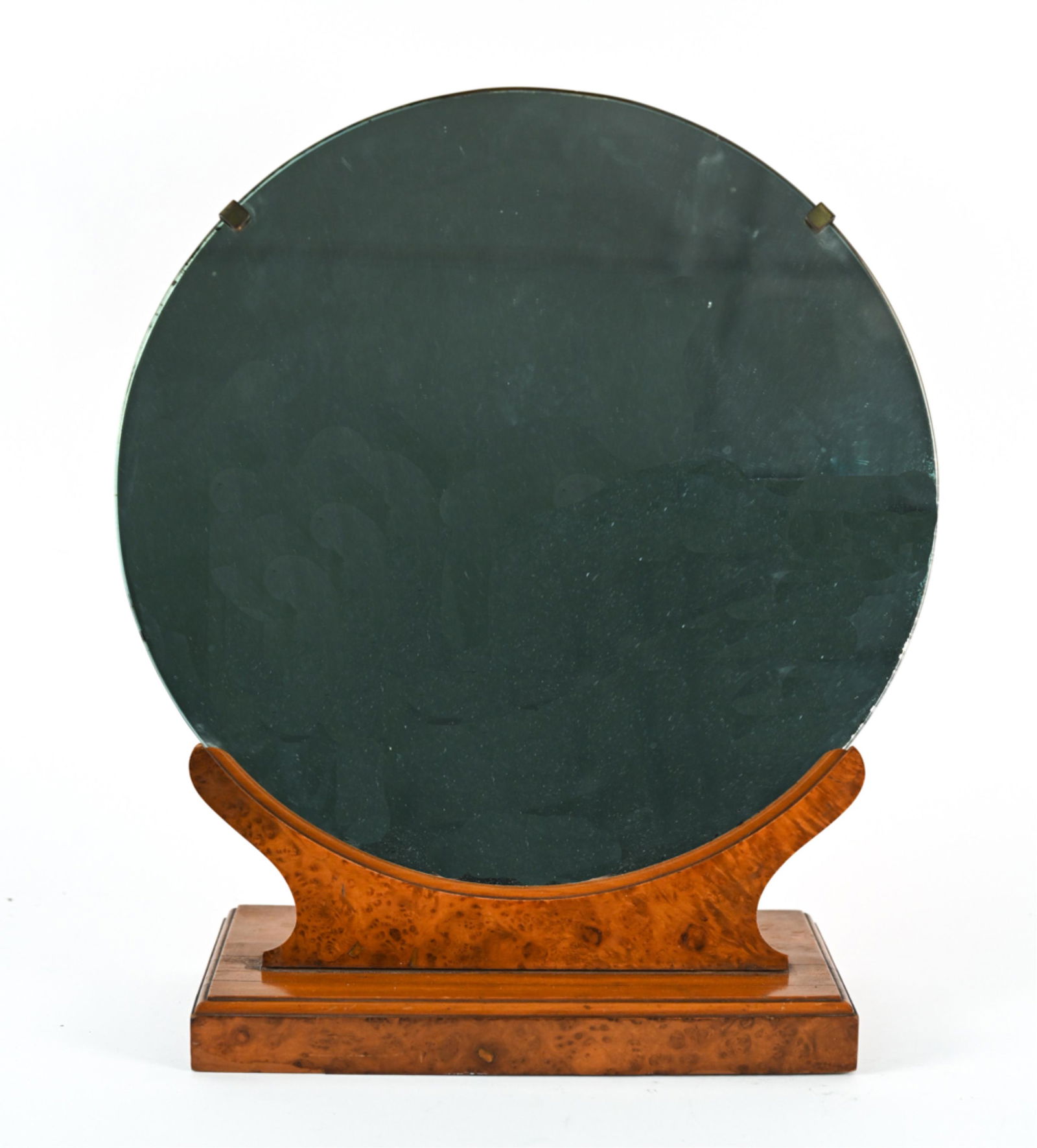 ART DECO BURL WOOD VANITY MIRROR (1 of 7)