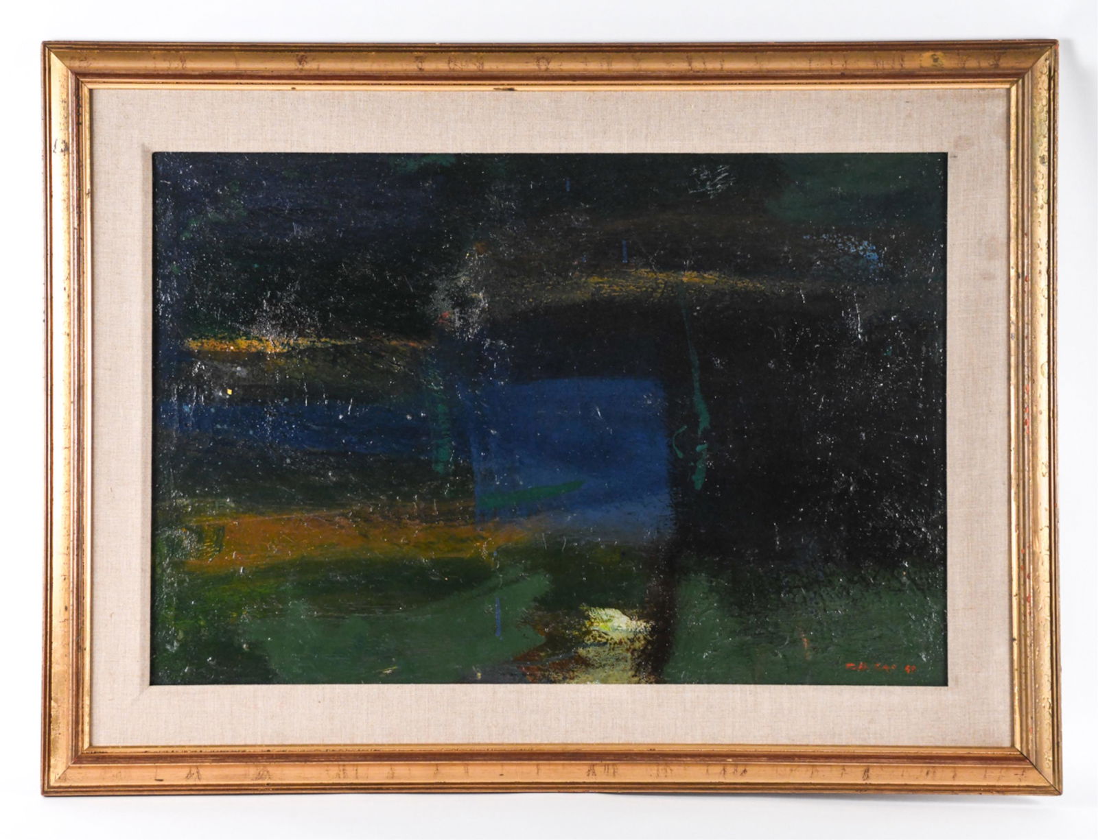 CHINESE ABSTRACT 1969 O/C PAINTING (1 of 8)