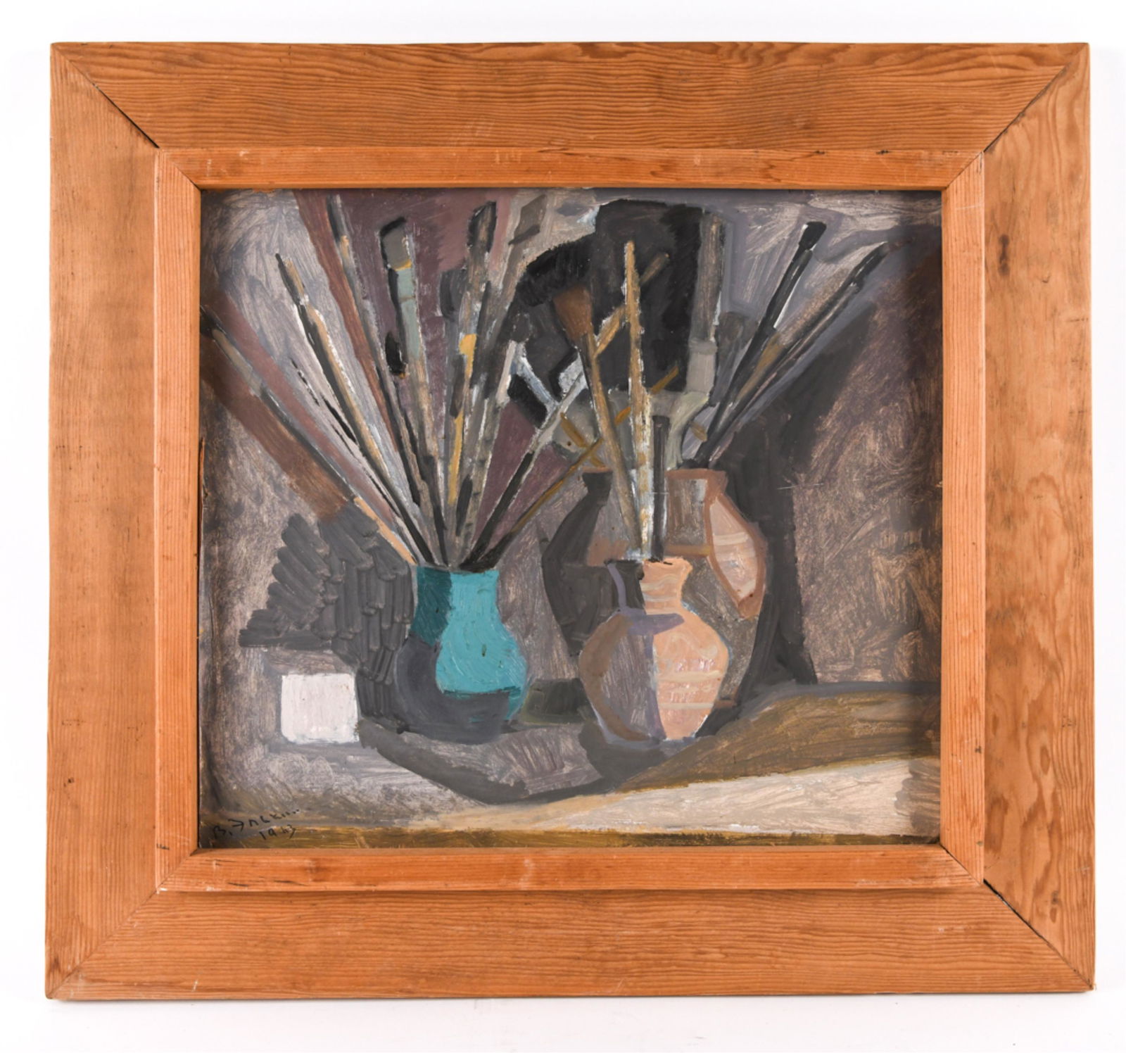 MID-CENTURY O/B STILL LIFE, 1963, SIGNED (1 of 11)