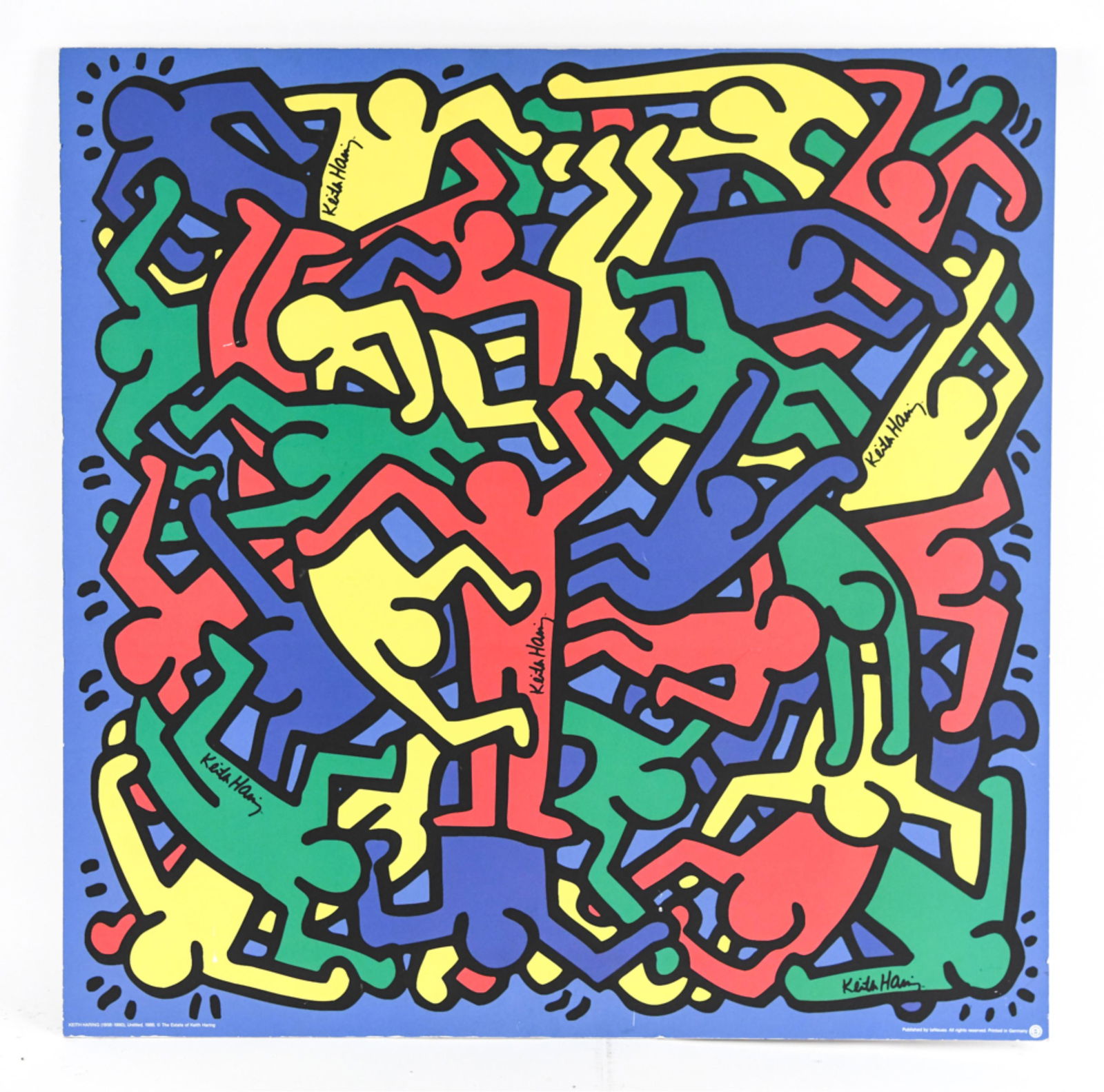 KEITH HARING (AMERICAN, 1958-1990) POSTER (1 of 10)
