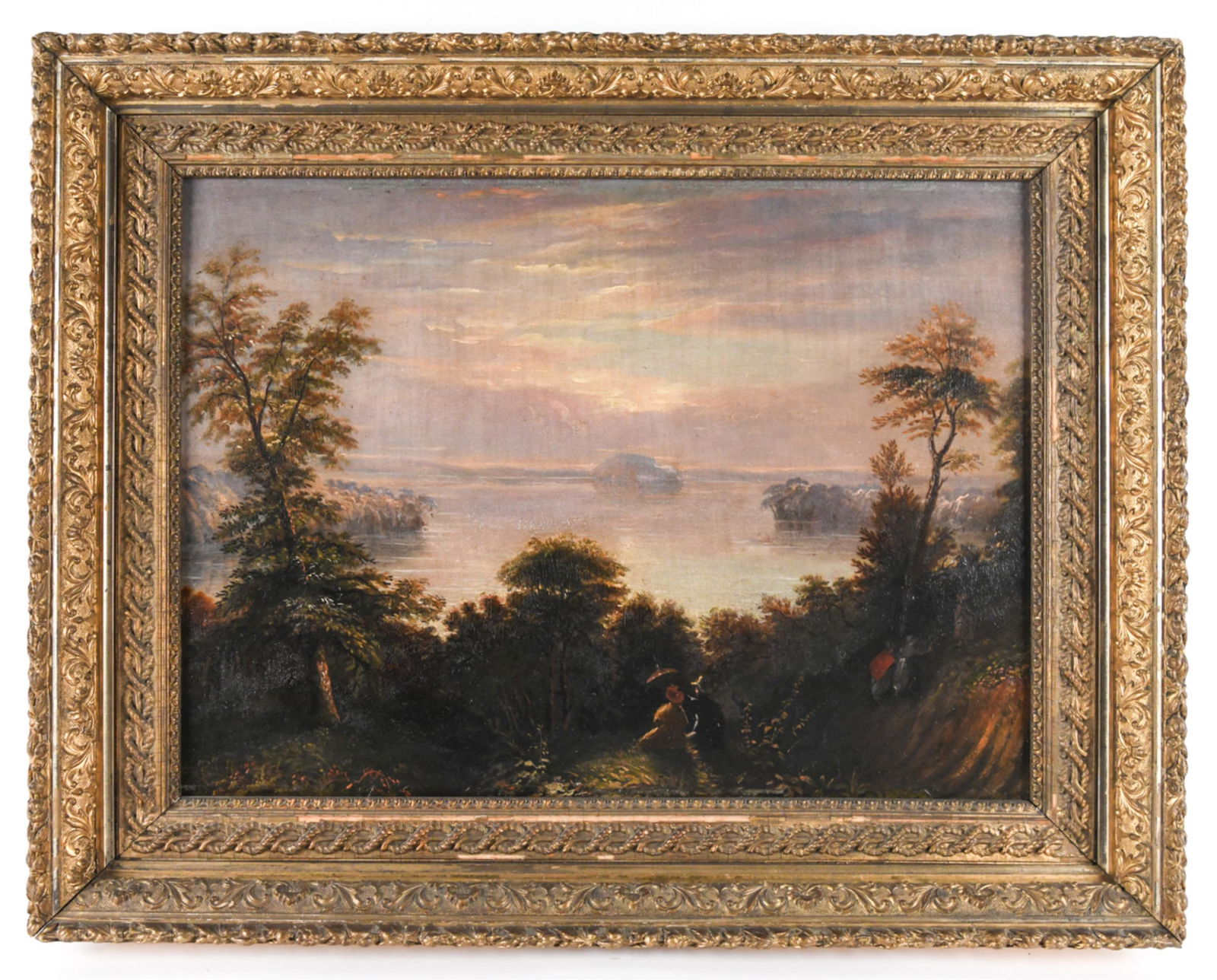 1830'S HUDSON RIVER SCHOOL OIL ON PANEL (1 of 10)