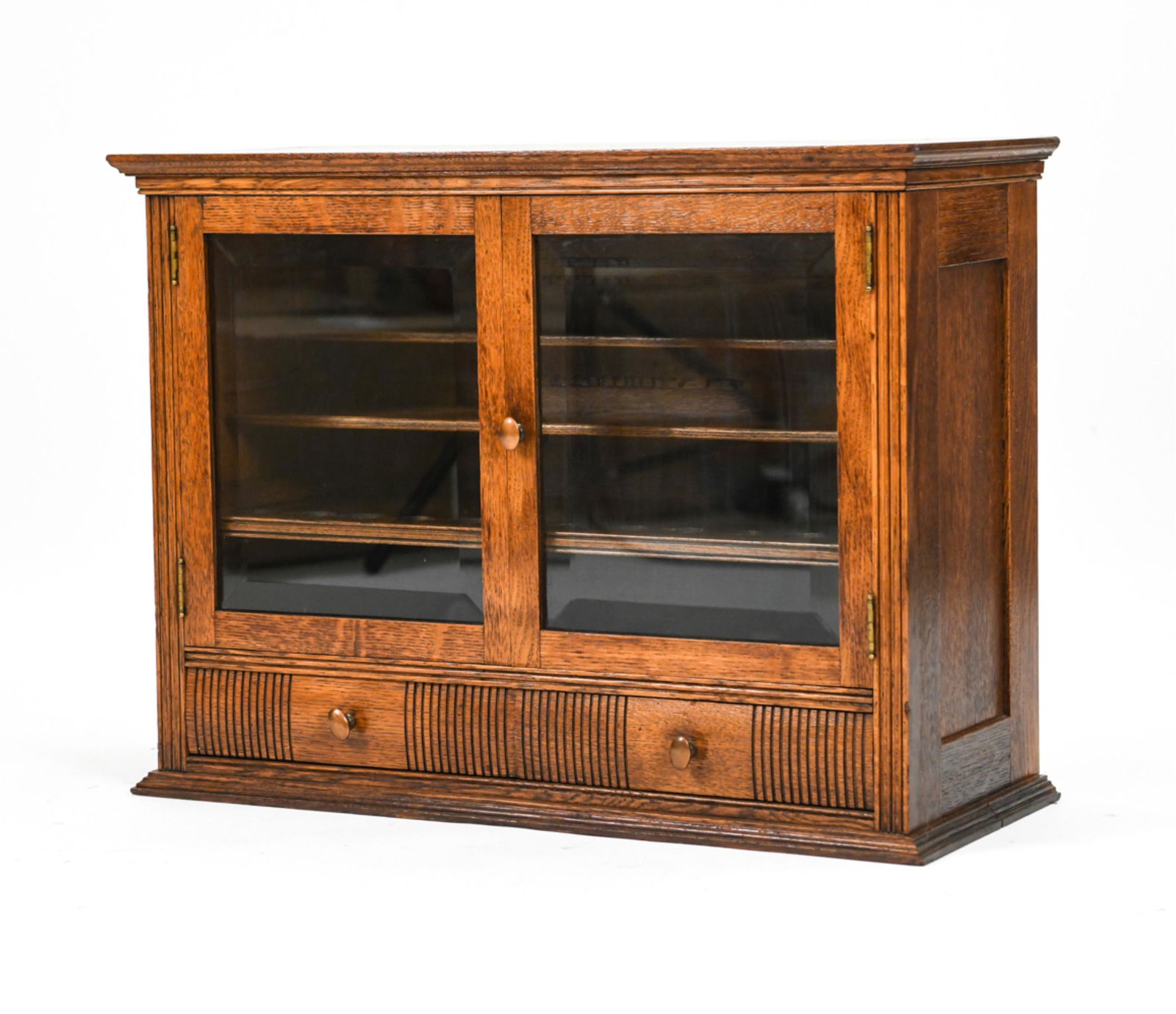 ANTIQUE OAK SMOKING CABINET/DISPLAY (1 of 16)