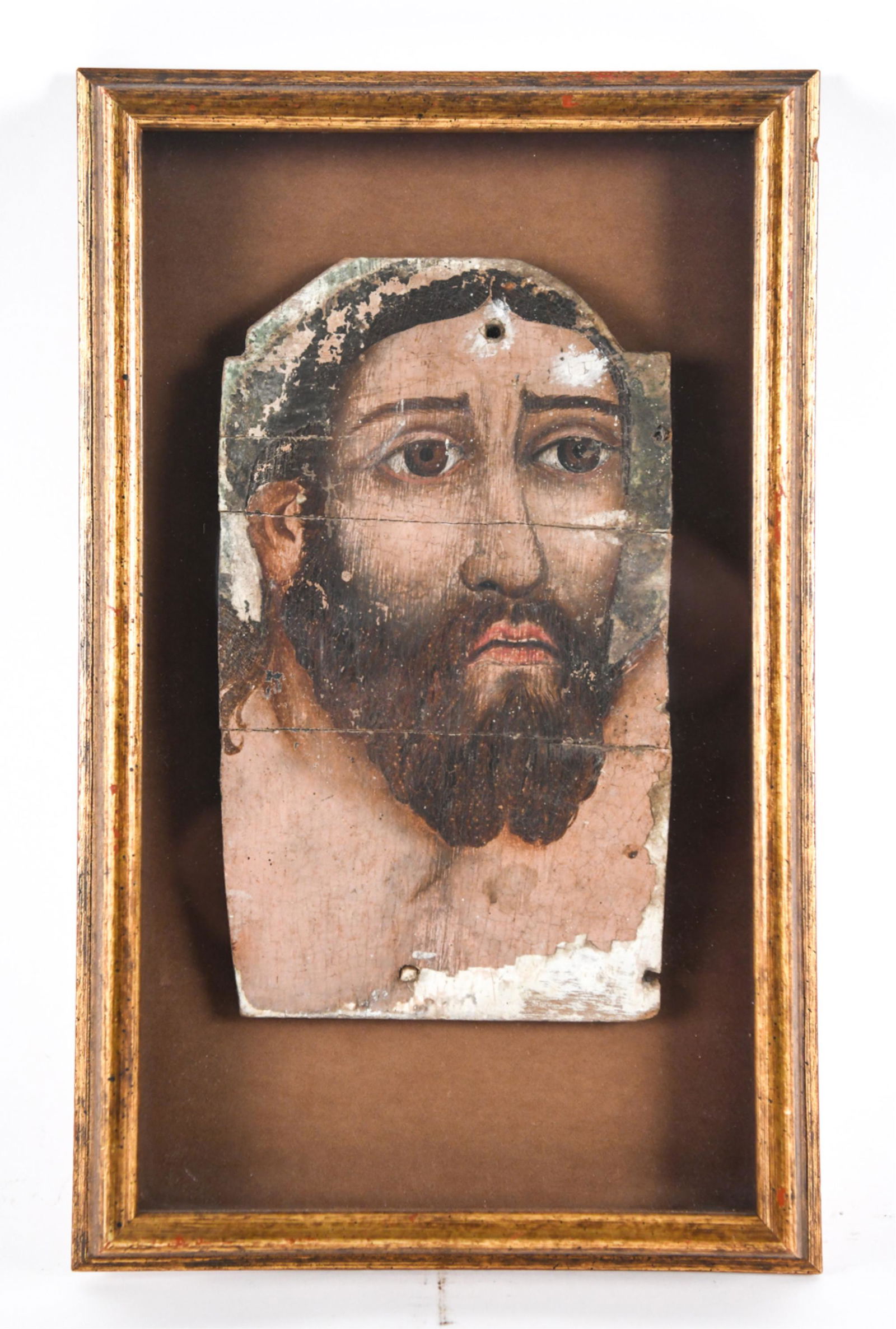 17TH C. MEXICAN OIL ON PANEL FROM CHURCH (1 of 9)