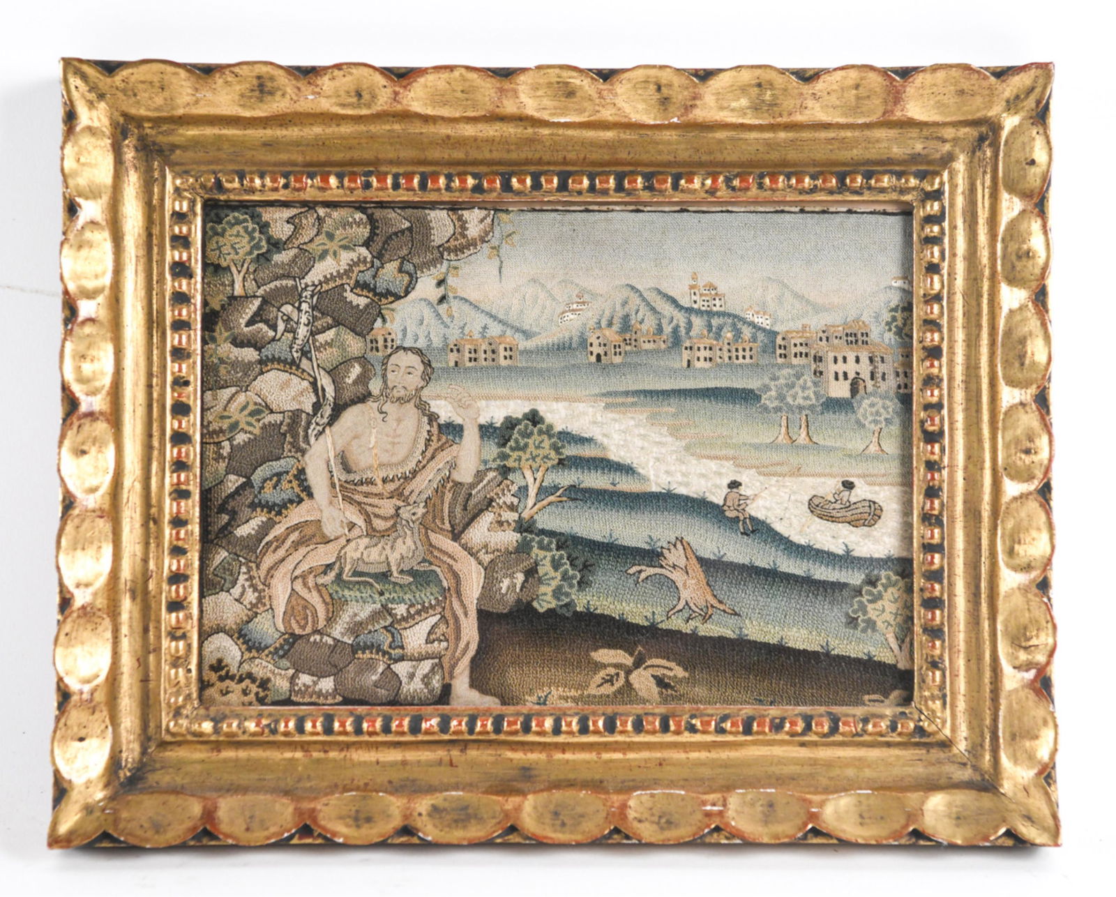 C. 1700 NORTH ITALIAN NEEDLEWORK PICTURE (1 of 7)