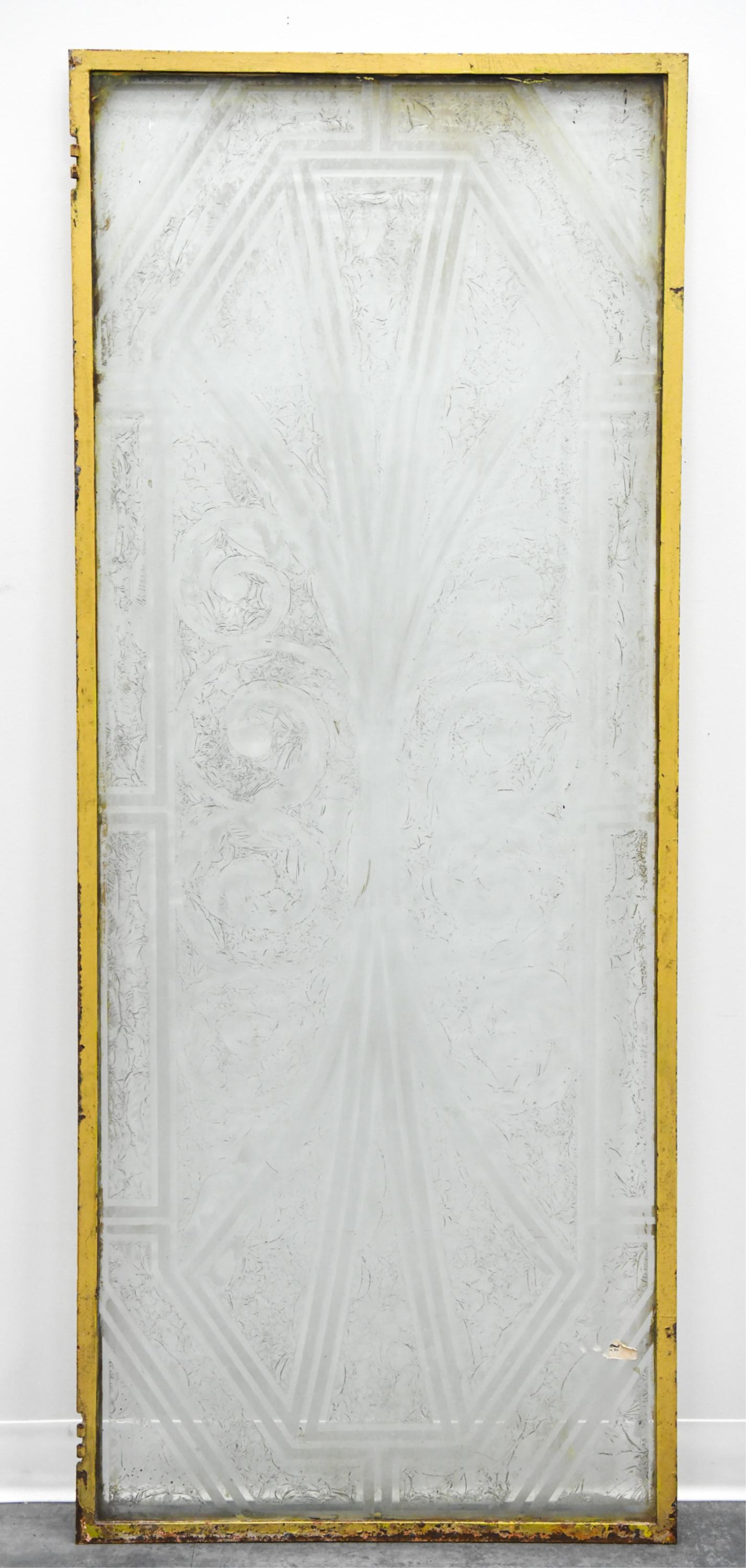 ART DECO FROSTED GLASS DOOR OR WINDOW (1 of 13)