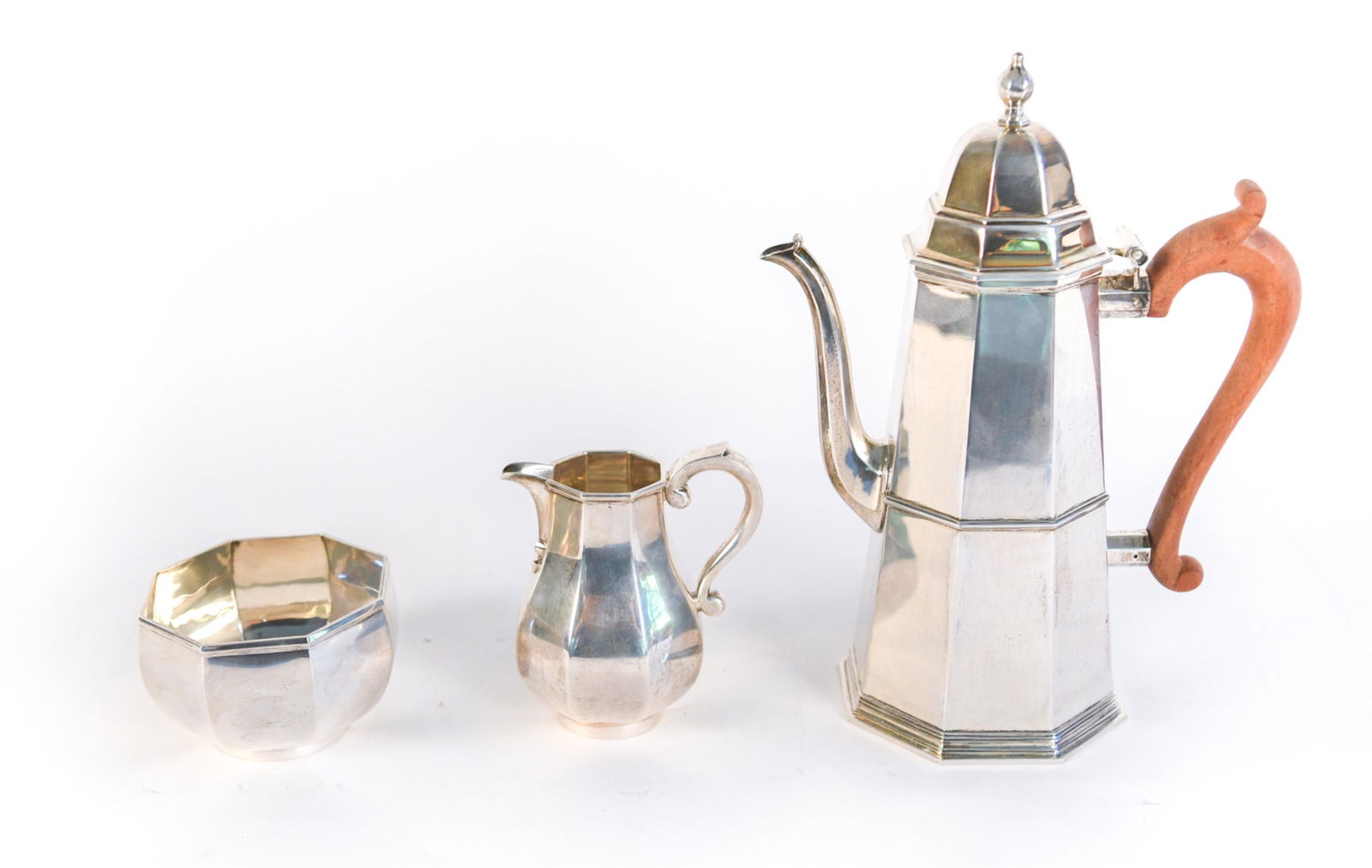 JAMES ROBINSON ENGLISH SILVER COFFEE SERVICE (1 of 11)