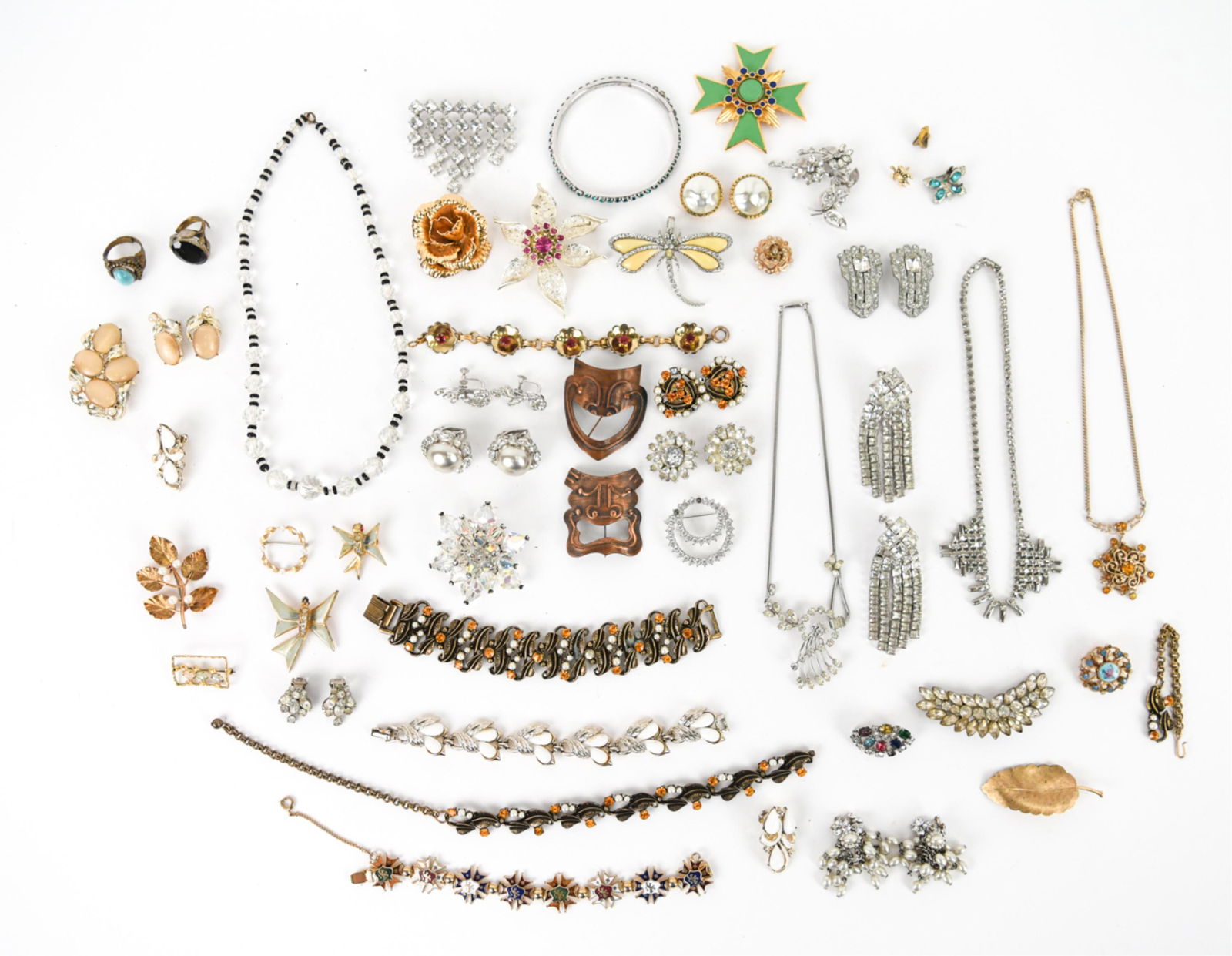 VINTAGE COSTUME JEWELRY GROUPING (1 of 10)