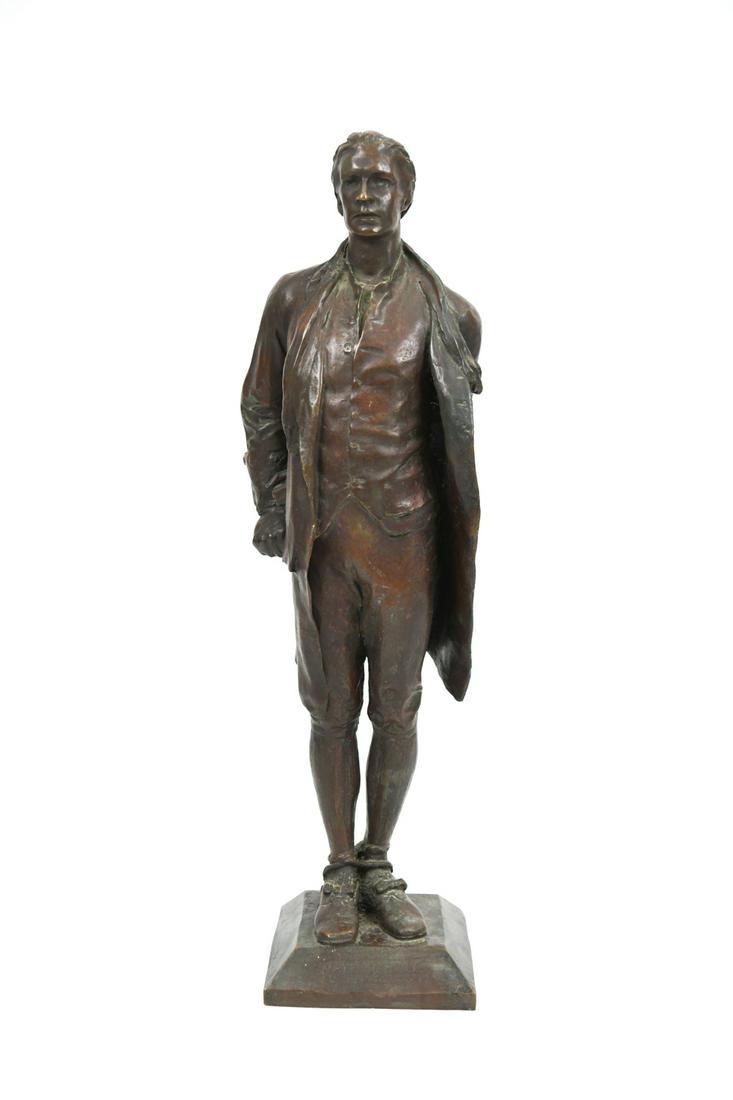 NATHAN HALE AFTER BELA LYON PRATT BRONZE FIGURE (1 of 15)
