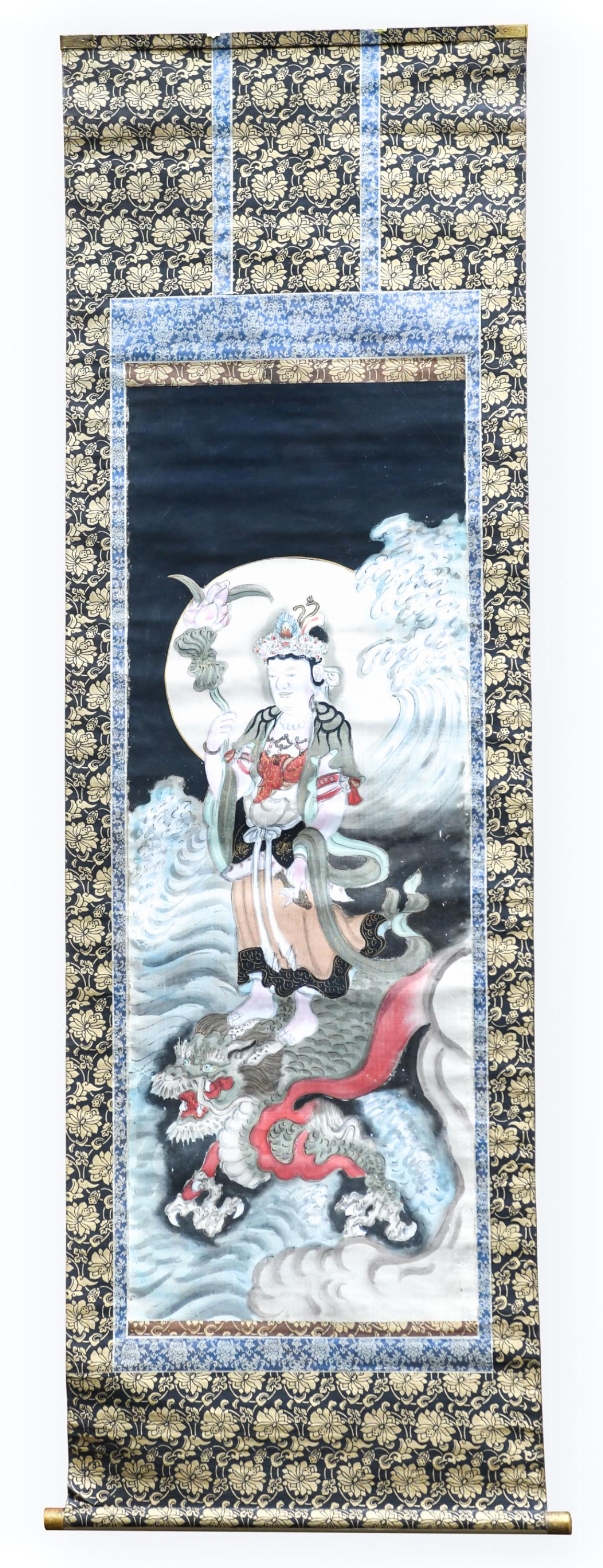 CHINESE SCROLL PAINTING QUANYIN (1 of 9)