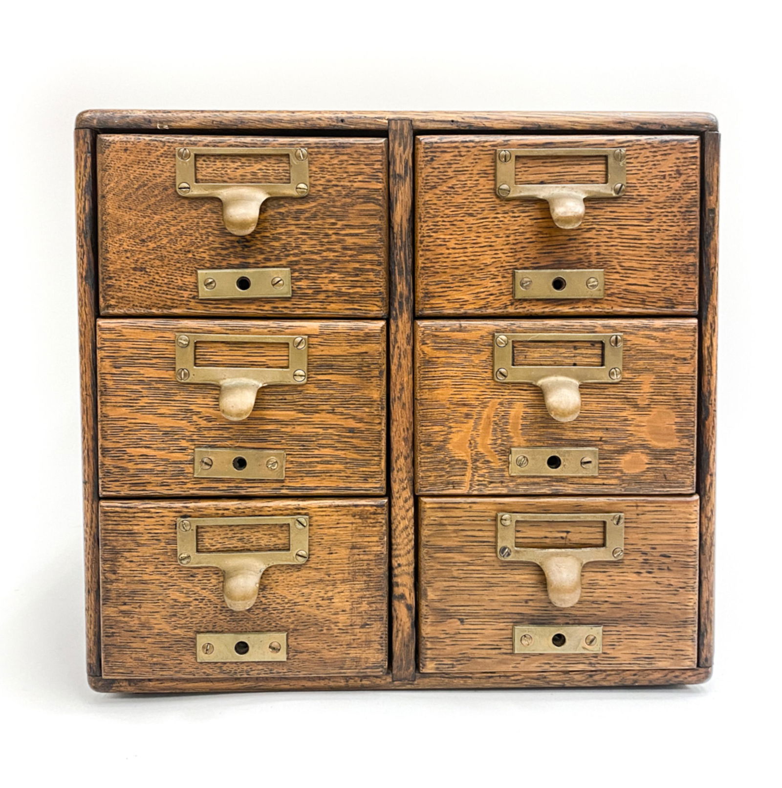 PETITE ARTS & CRAFTS OAK CARD CATALOG Sep 21, 2021 Westport Auction in CT