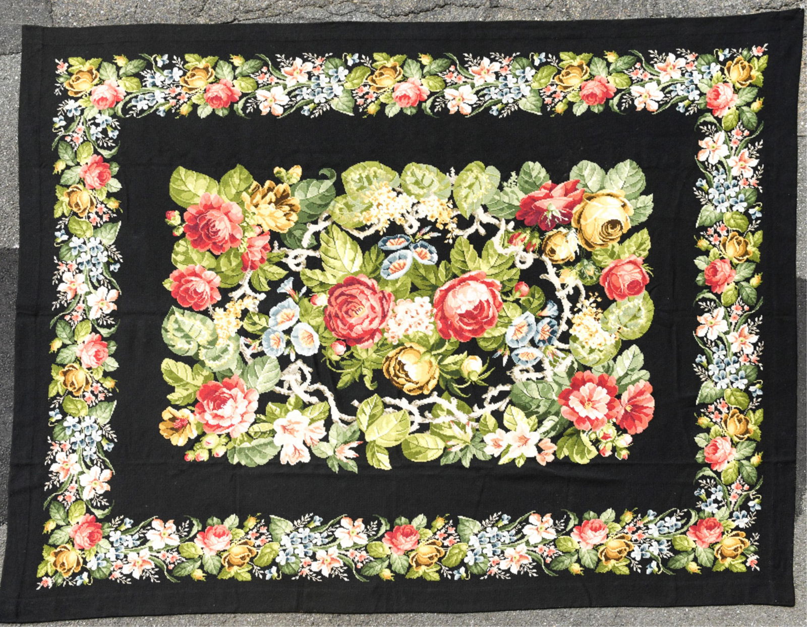 LARGE MODERN NEEDLEPOINT RUG (1 of 11)