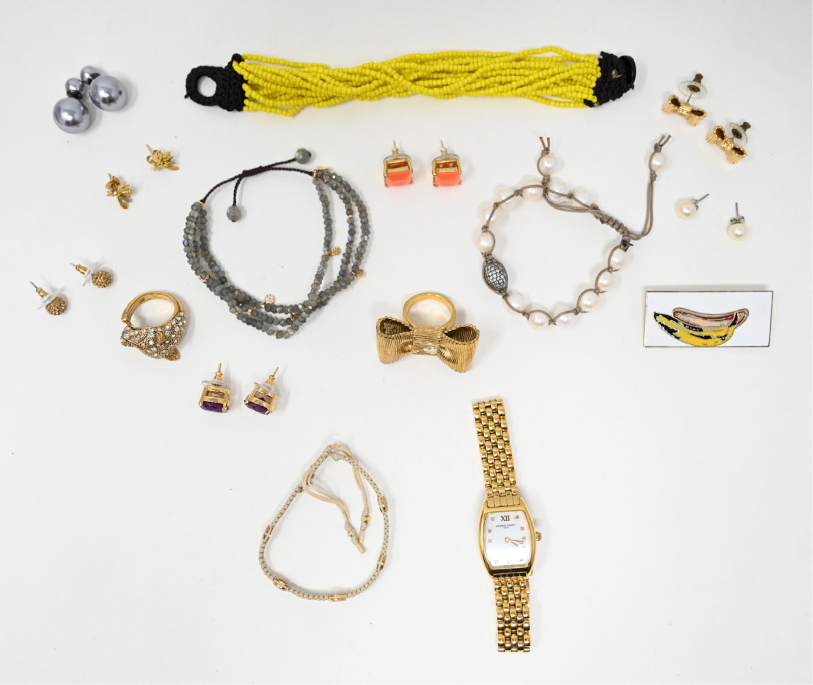 GROUP OF VINTAGE COSTUME JEWELRY INCL. WARHOL (1 of 14)