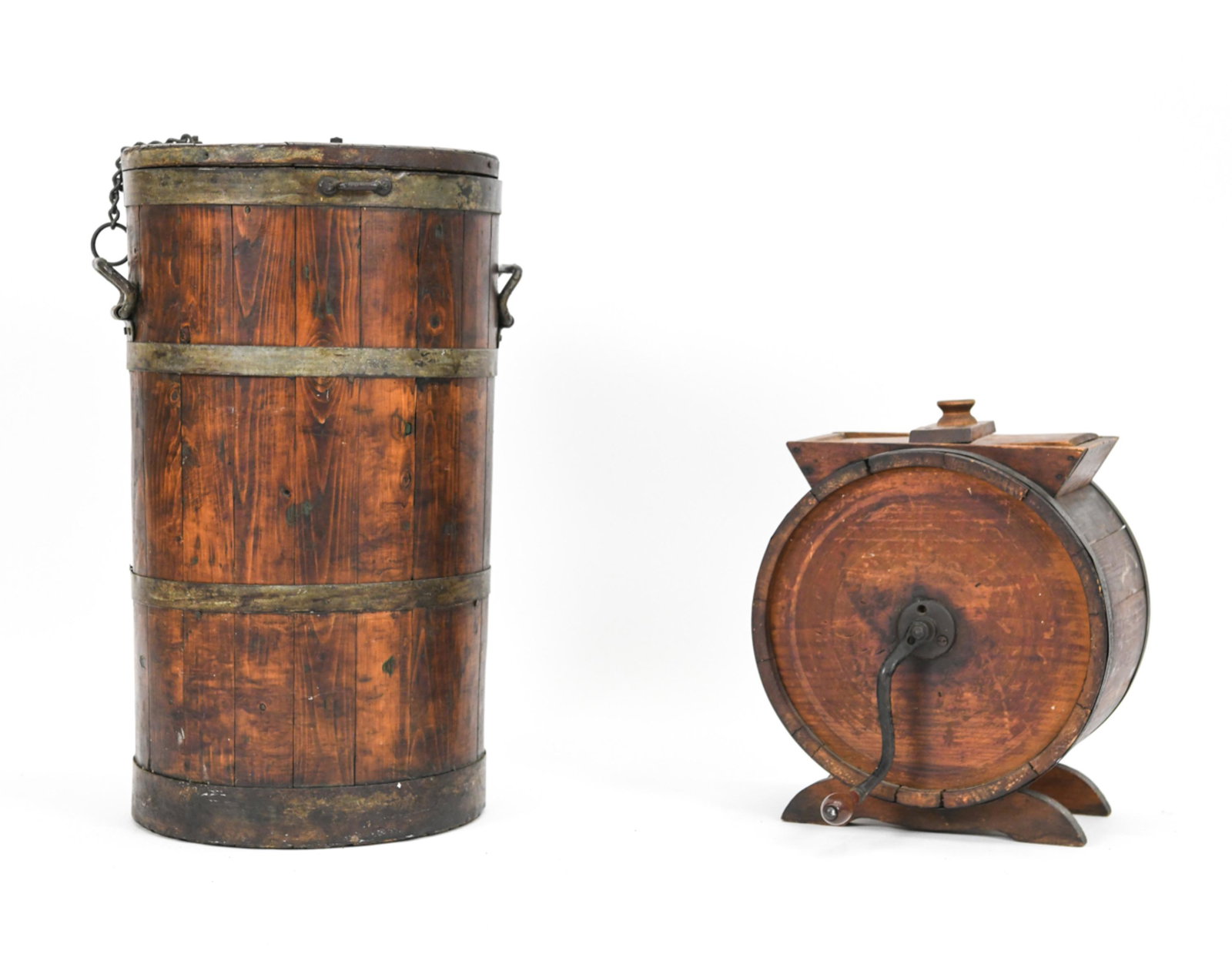 (2) ANTIQUE WOODEN KITCHENWARE (1 of 11)