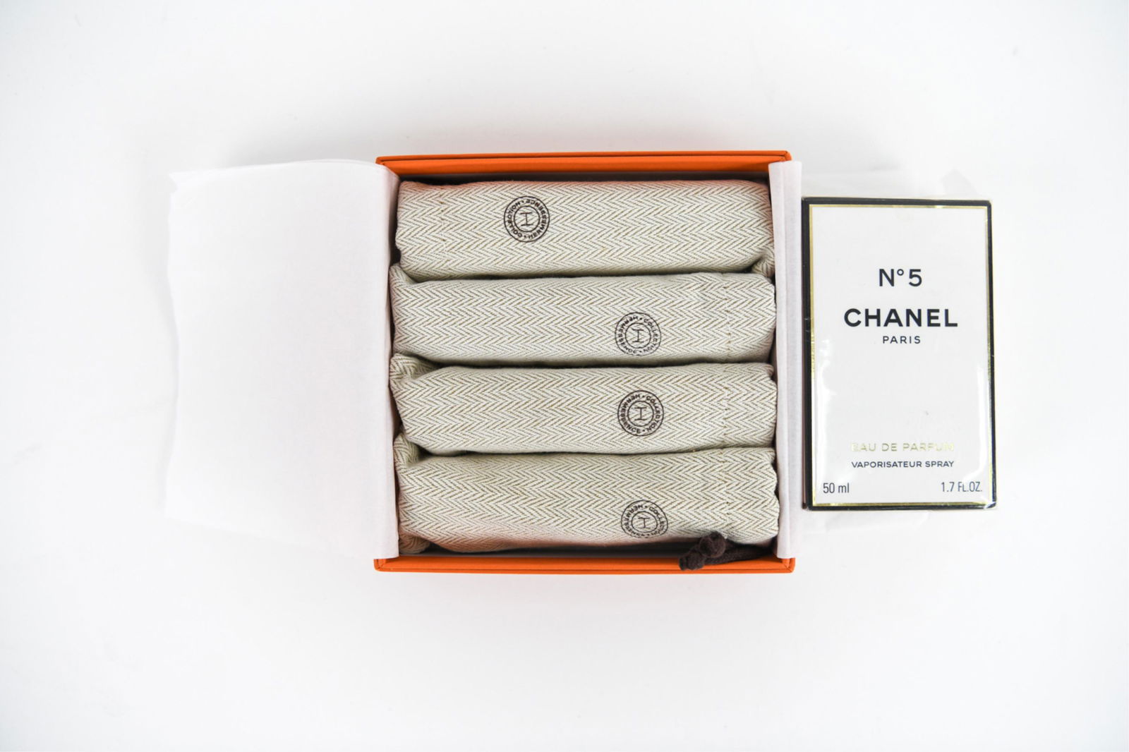 CHANEL NO. 5 & HERMES FRAGRANCES, NEW IN BOX (1 of 6)