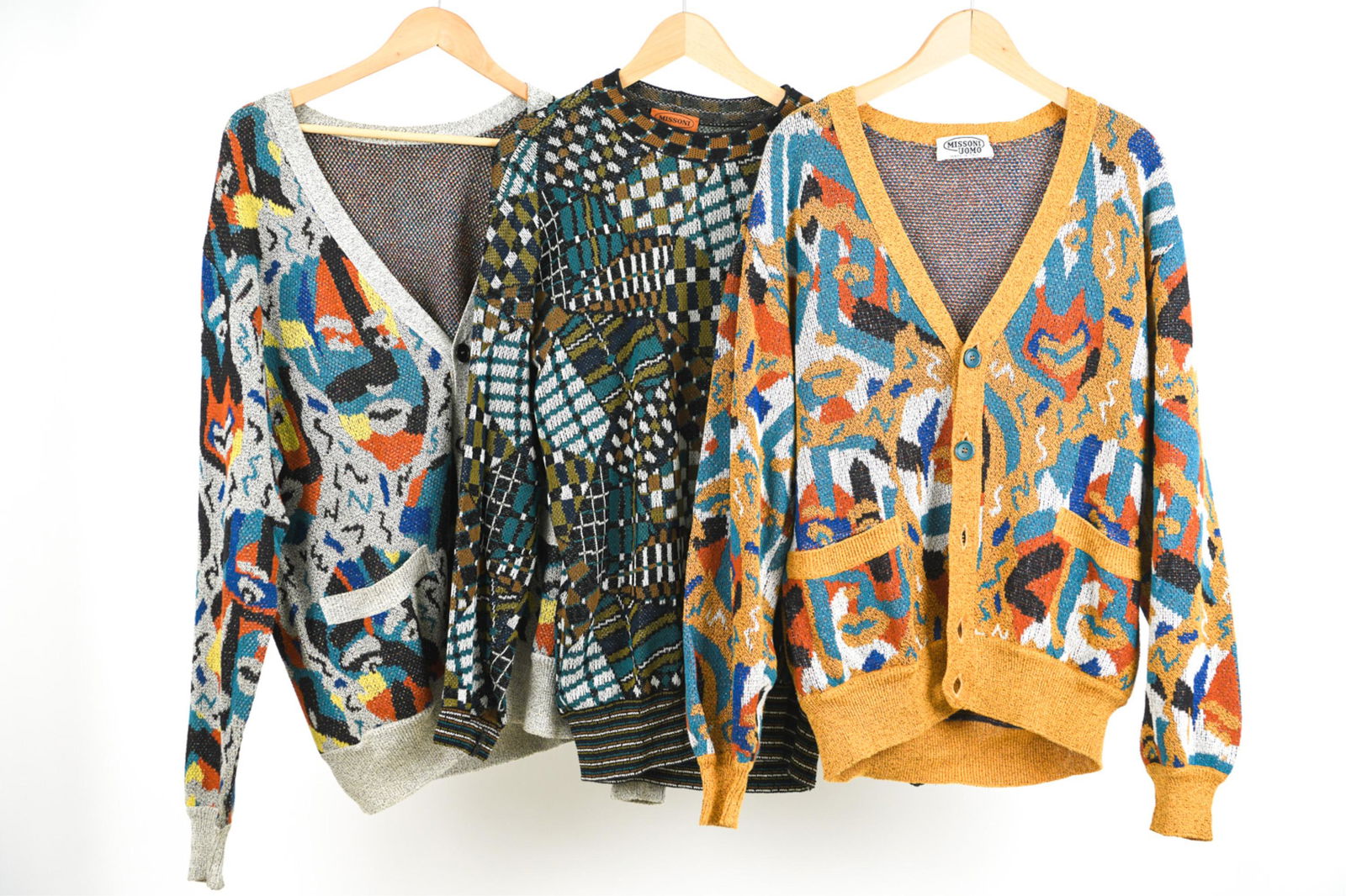 (3) 1980'S MISSONI ABSTRACT SWEATERS, L/XL (1 of 16)