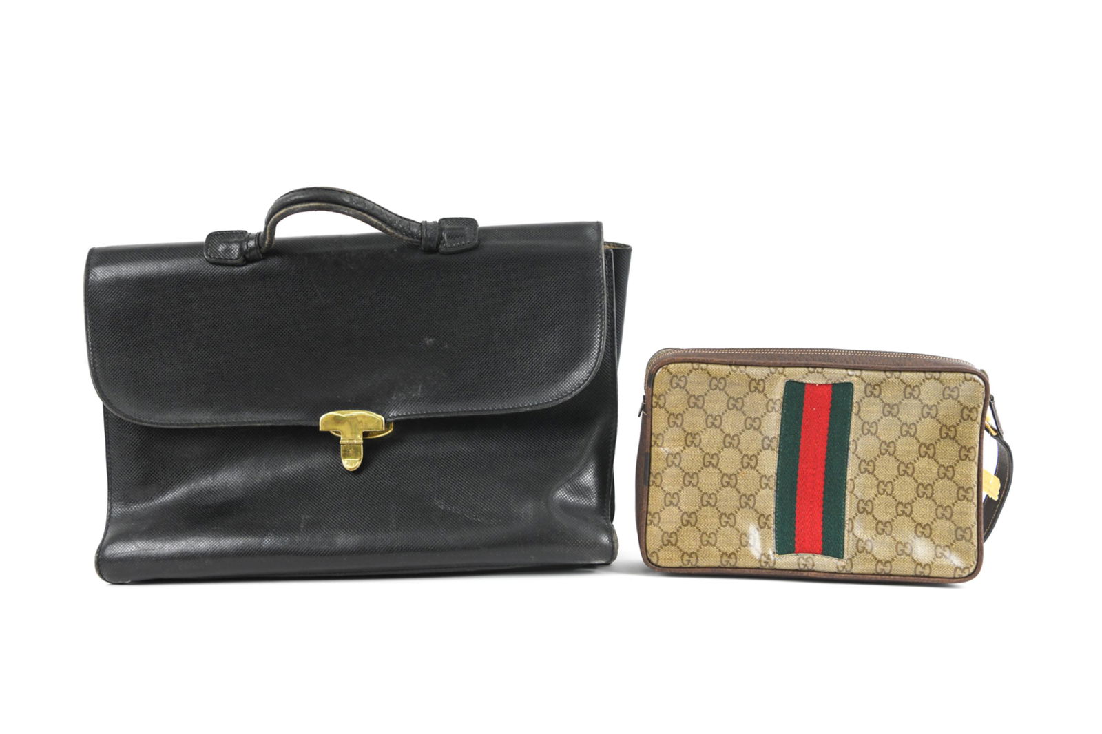 VINTAGE GUCCI POUCH & BOTTEGA VENETA BRIEFCASE (1 of 11)