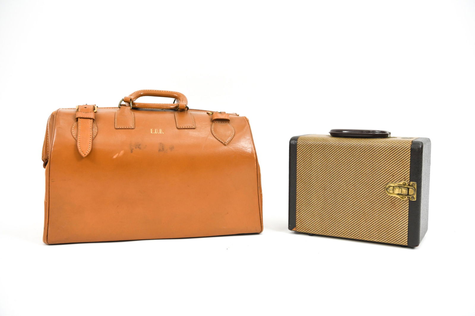 VINTAGE GLADSTONE-STYLE WEEKENDER & SLIDE CASE (1 of 17)