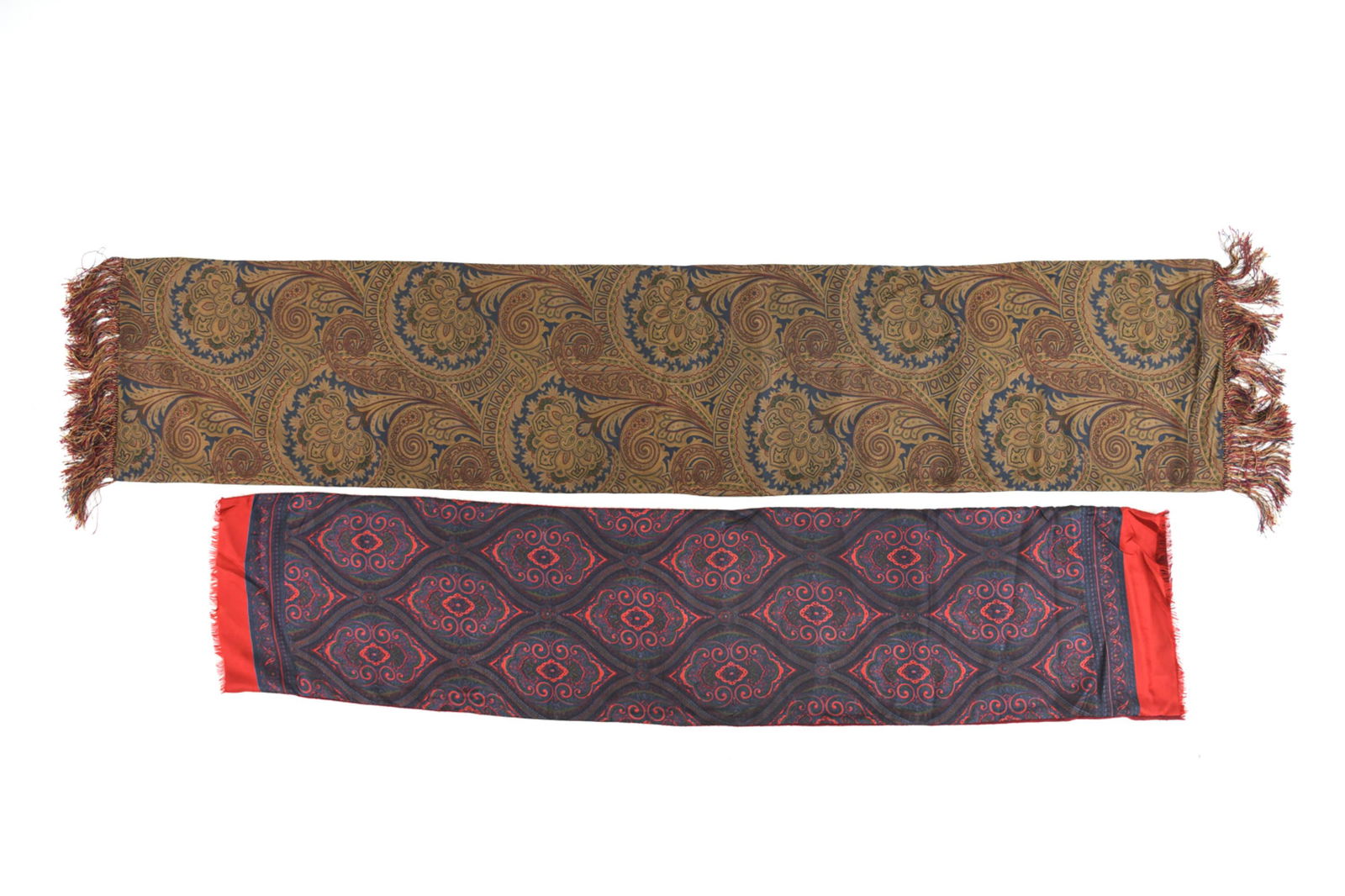 (2) CASHMERE-BACKED SILK SCARVES INCL. LIBERTY (1 of 11)