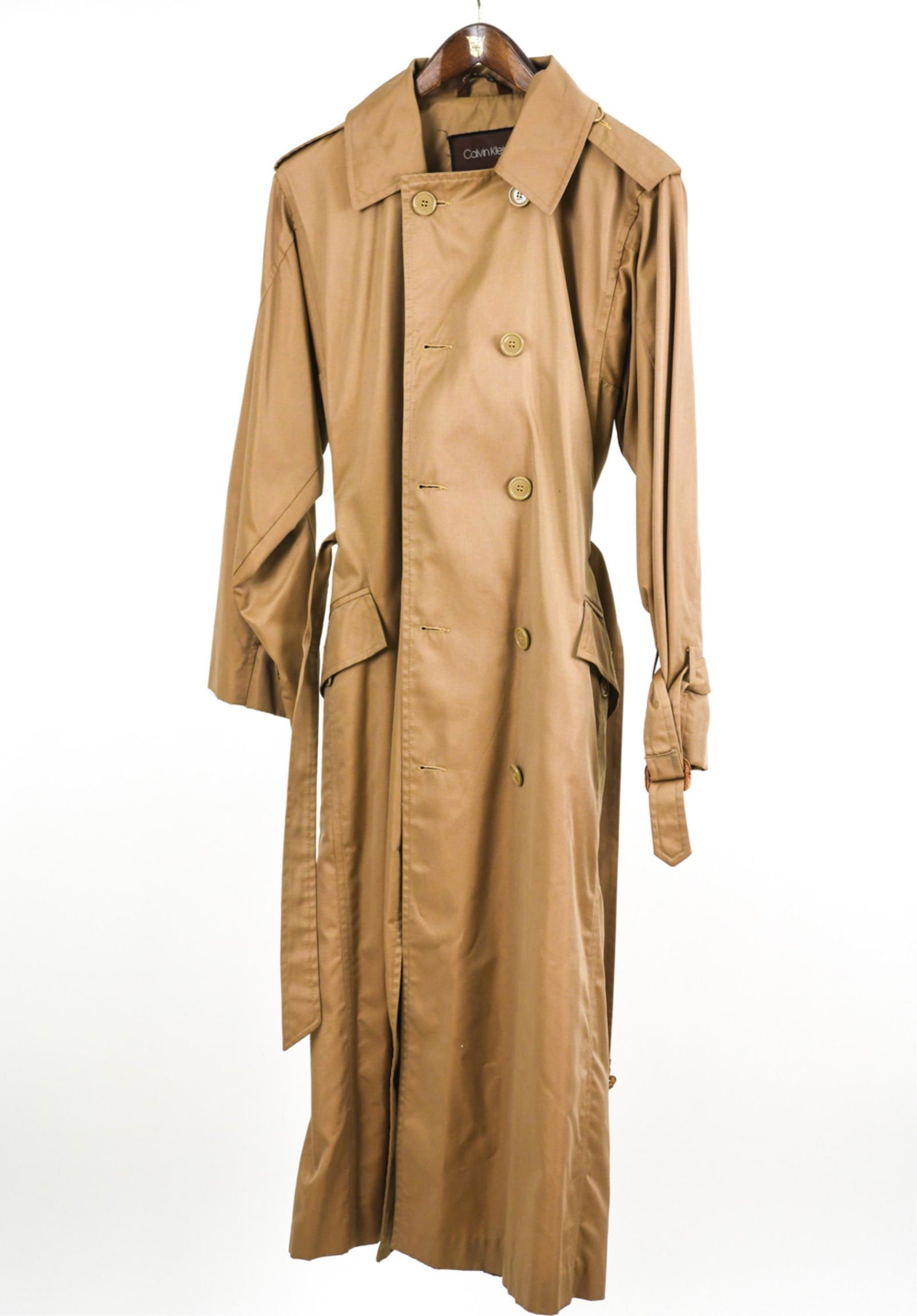 C. 1970'S CALVIN KLEIN SAKS 5TH AVE TRENCH COAT, M (1 of 11)