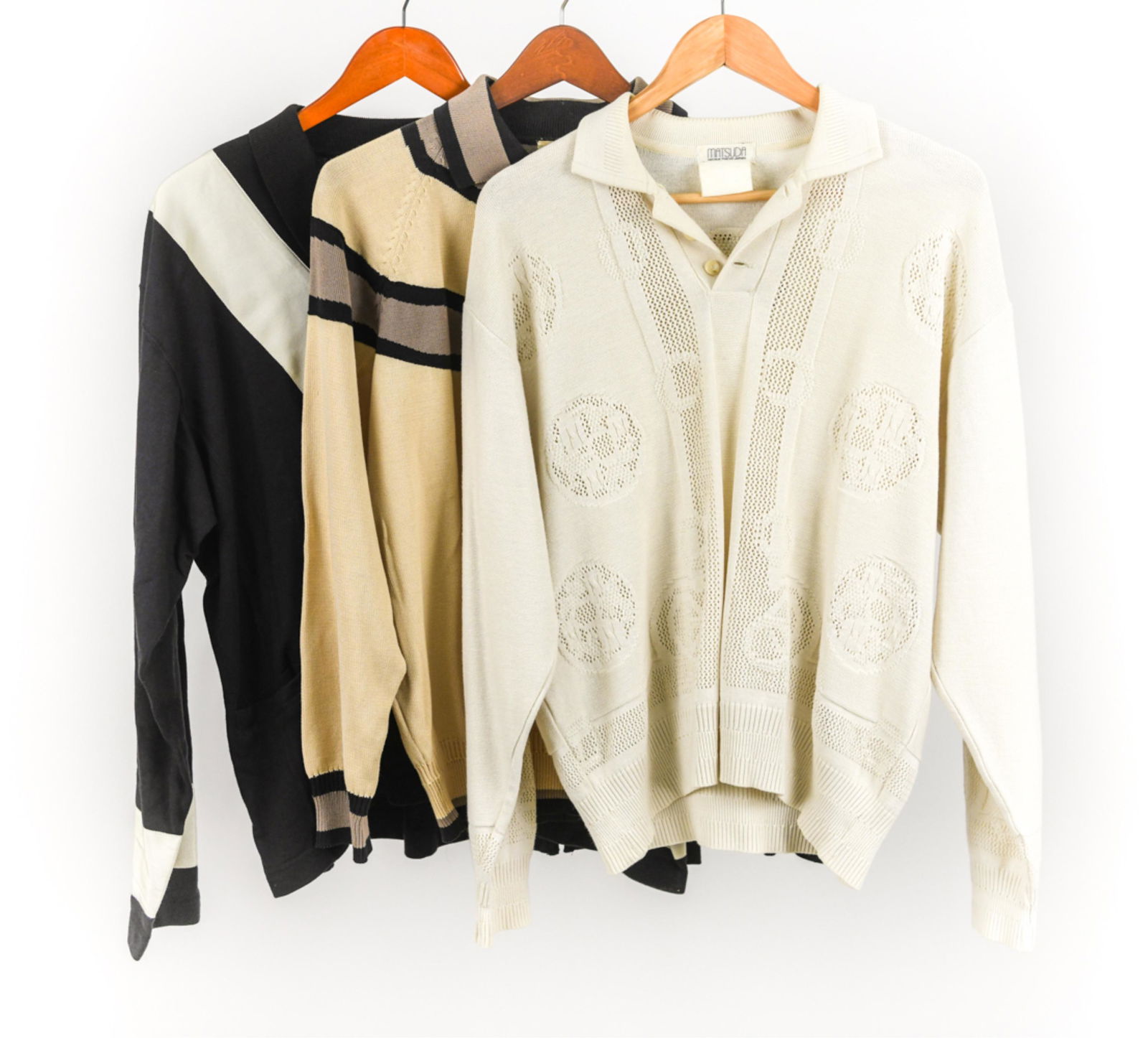 (3) 1980'S MITSUHIRO MATSUDA COTTON SWEATERS, L (1 of 14)