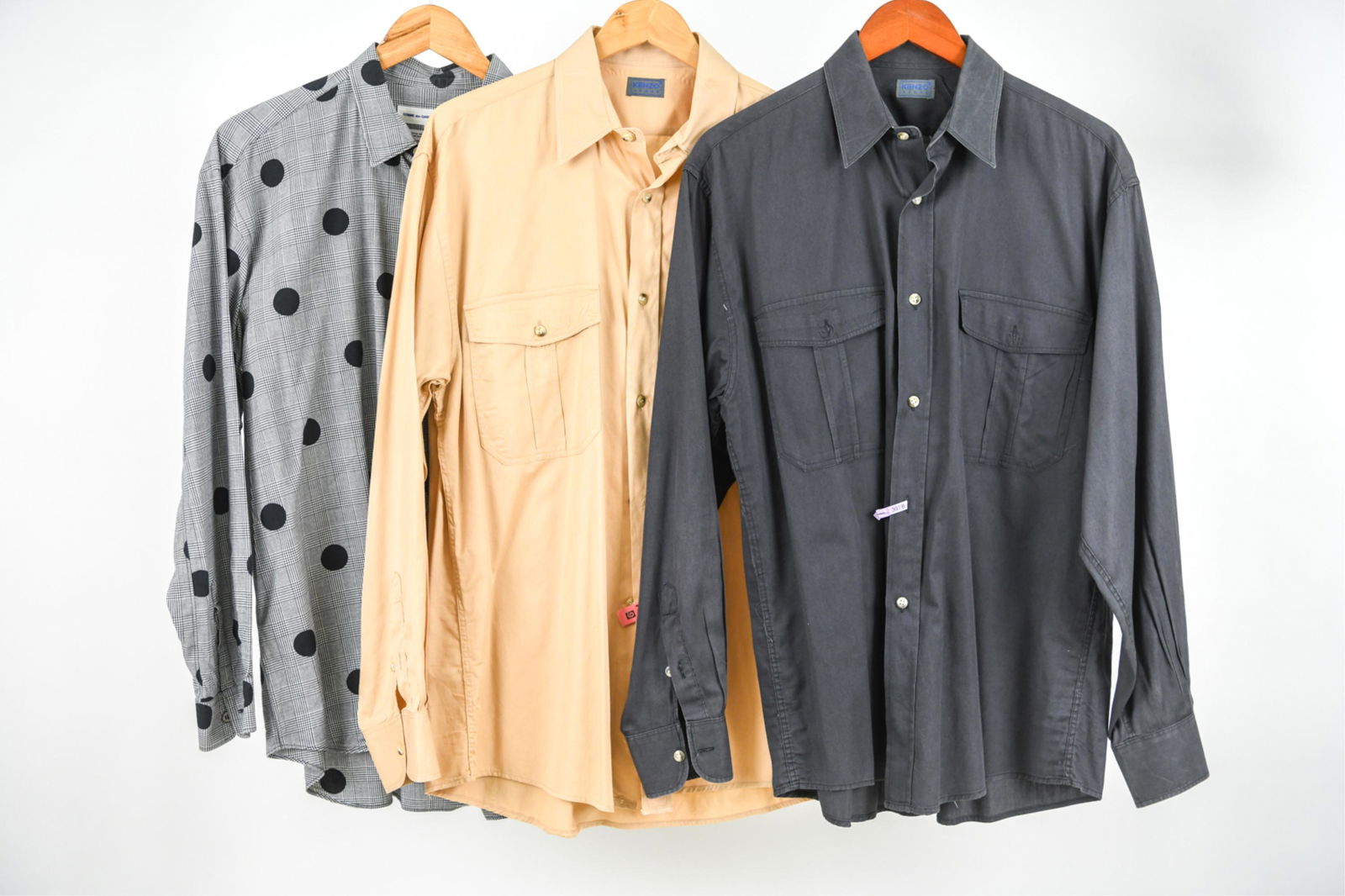 (3) VINTAGE SHIRTS, KENZO & COMME DES GARCONS, L (1 of 10)