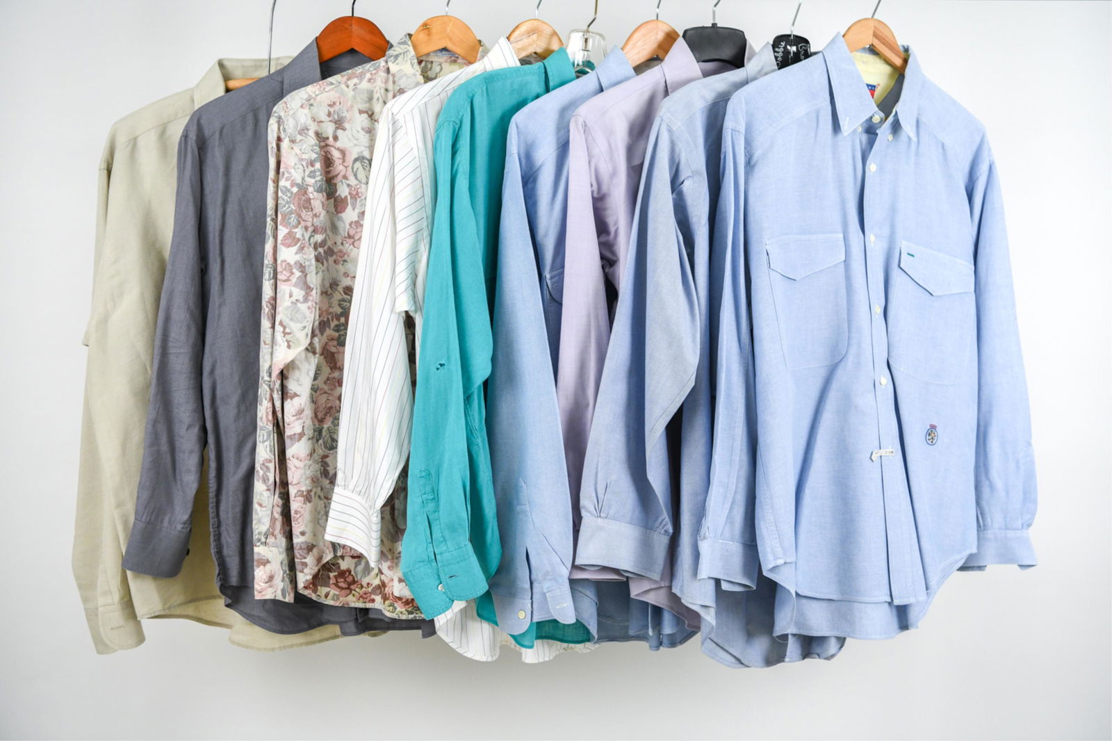 (9) VINTAGE BUTTON DOWN SHIRTS INCL. BURBERRY (1 of 19)