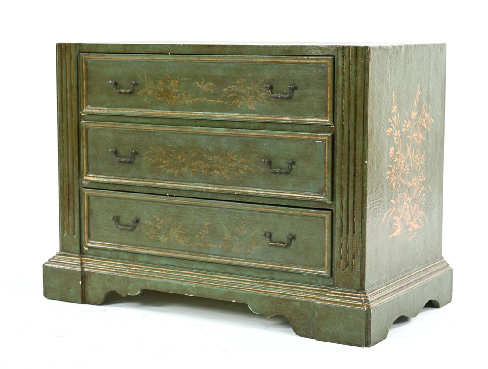 CONTEMPORARY CHINOISERIE PAINTED CHEST OF DRAWERS (1 of 13)