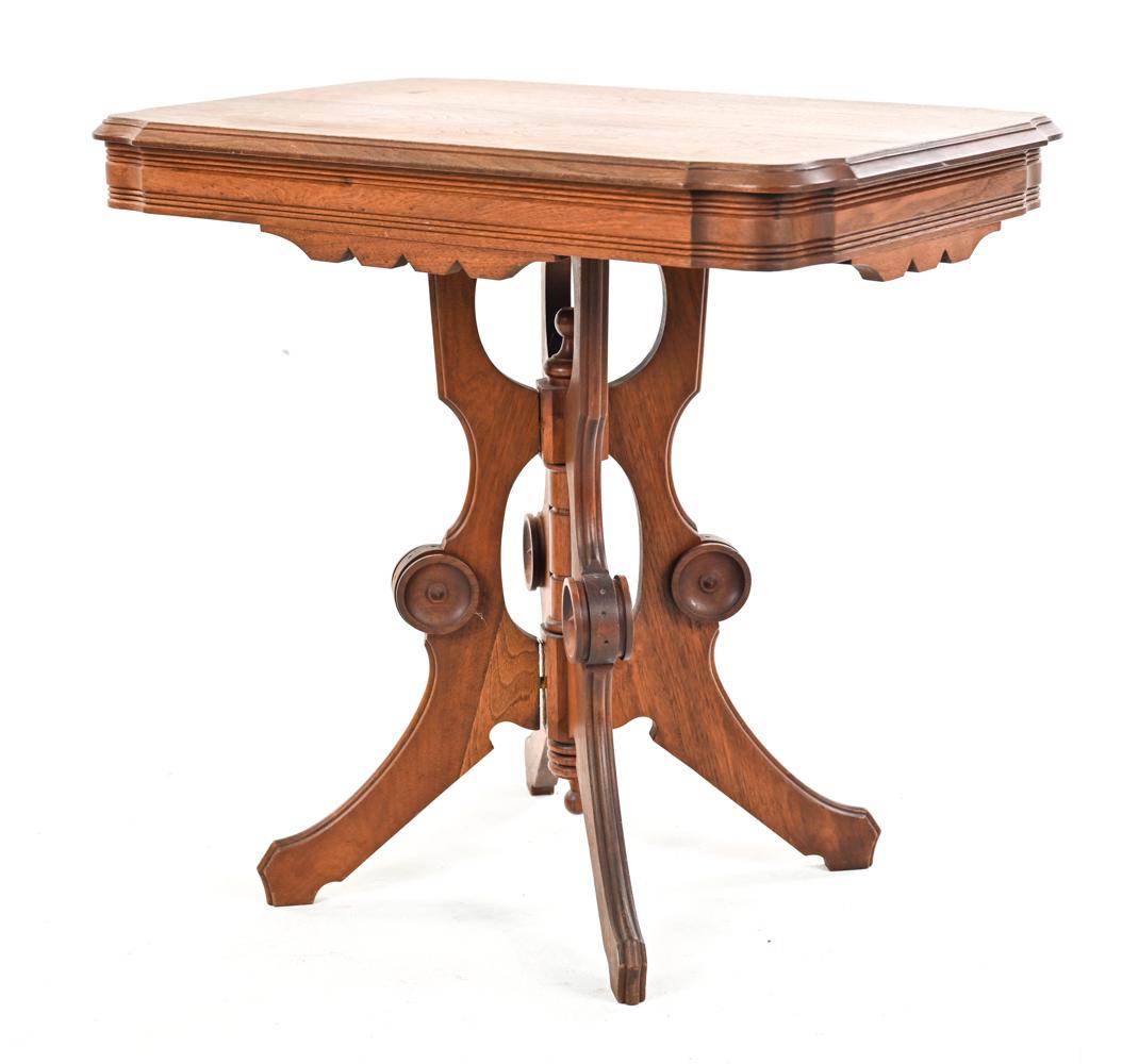 ANTIQUE VICTORIAN EASTLAKE END TABLE, RESTORED (1 of 9)