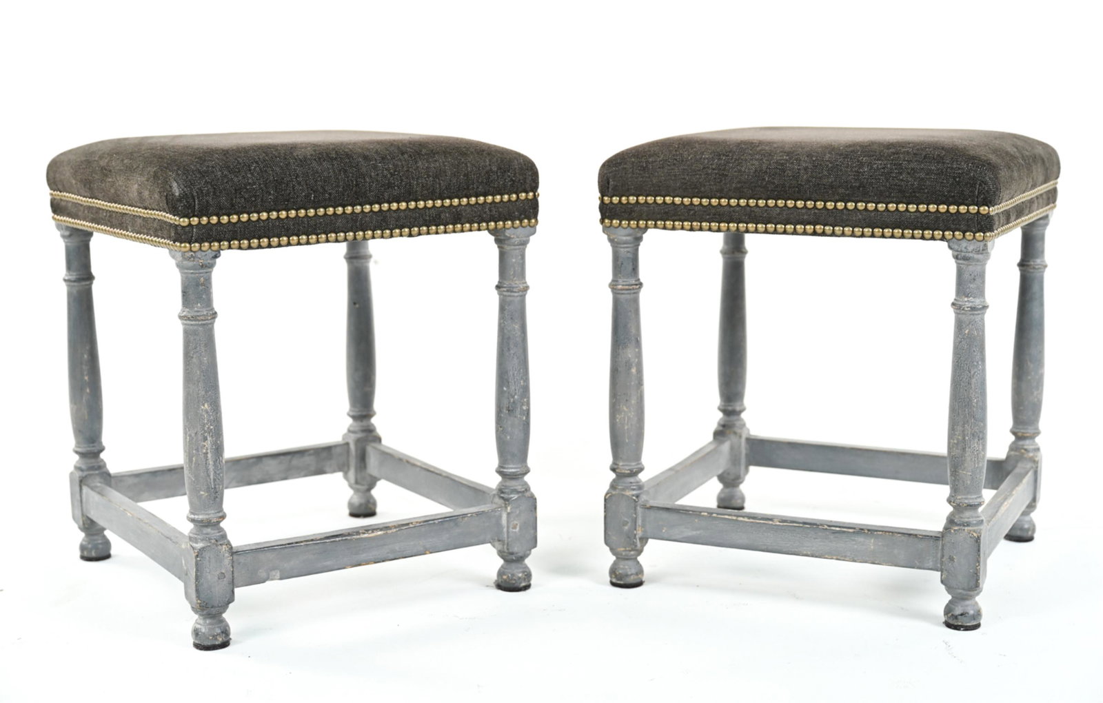PAIR OF CONTEMPORARY FOOTSTOOLS (1 of 10)