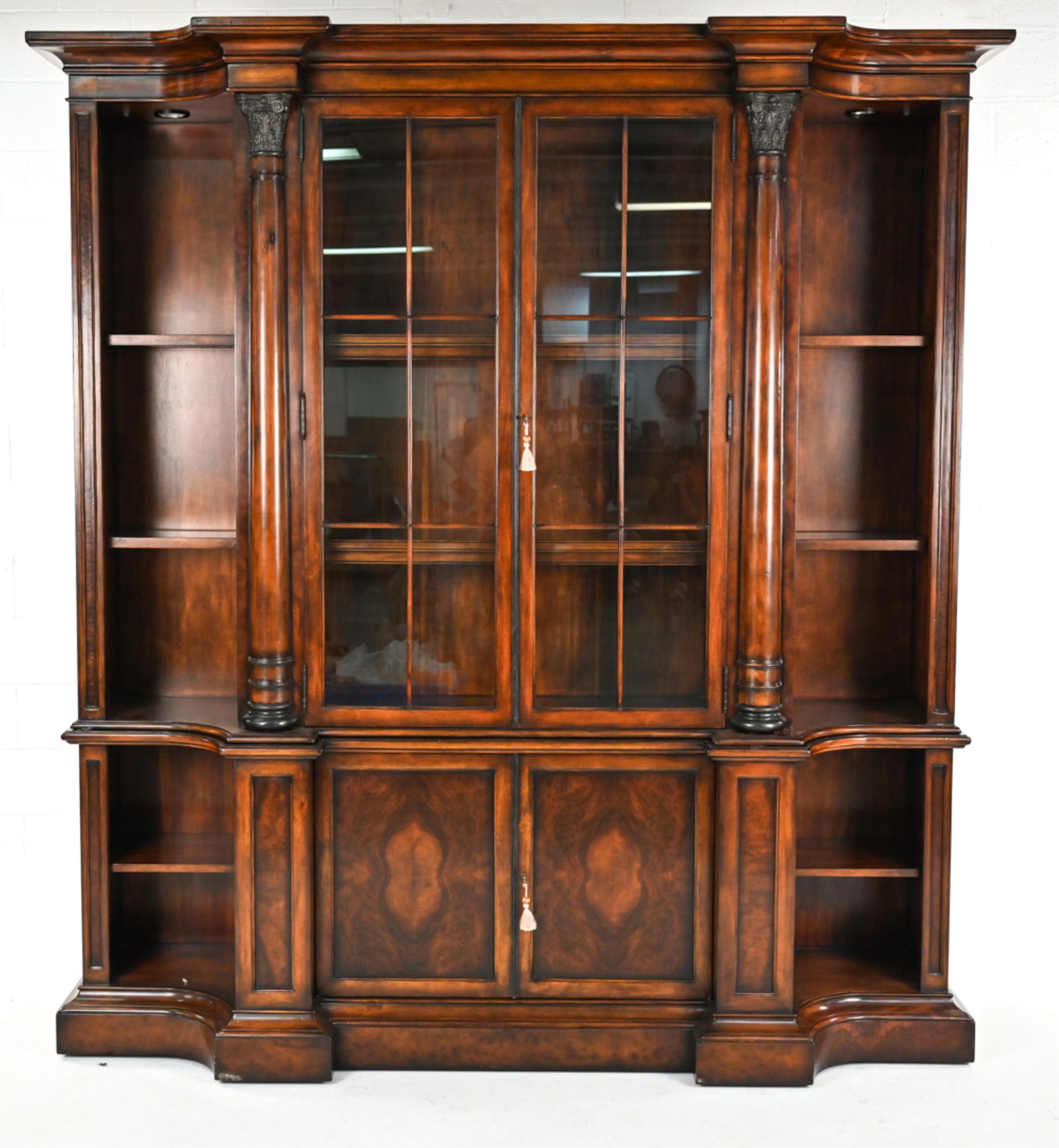 LARGE EMPIRE-STYLE BOOKCASE OR DISPLAY CABINET (1 of 14)