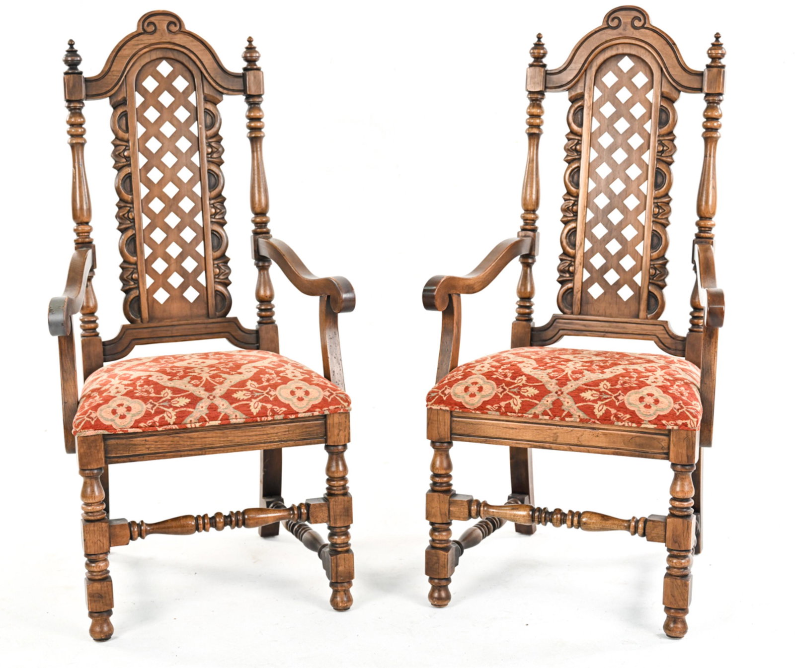 PAIR OF MODERN GOTHIC-STYLE ARMCHAIRS (1 of 12)
