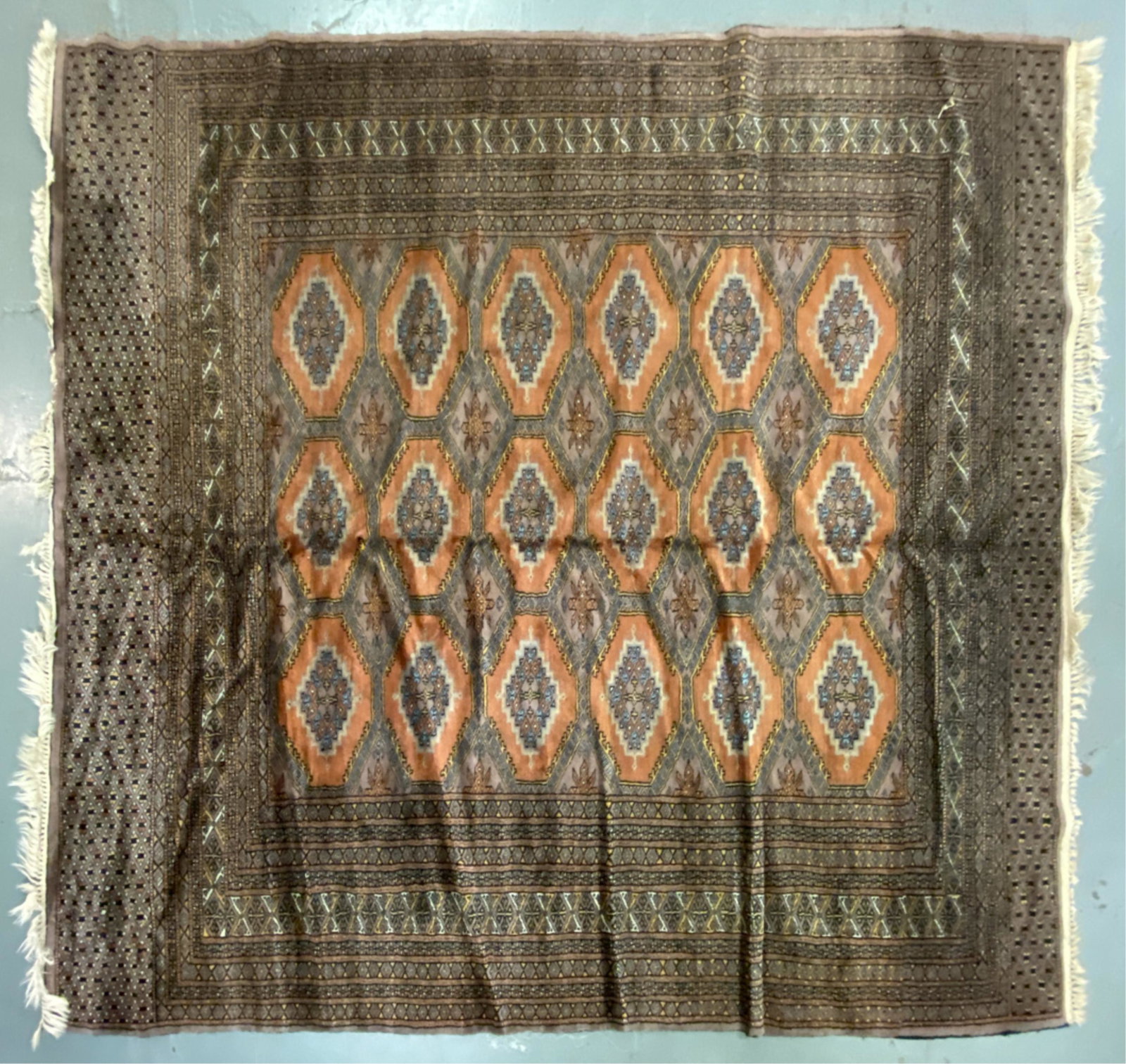 HAND-KNOTTED WOOL SMALL AREA RUG (1 of 9)