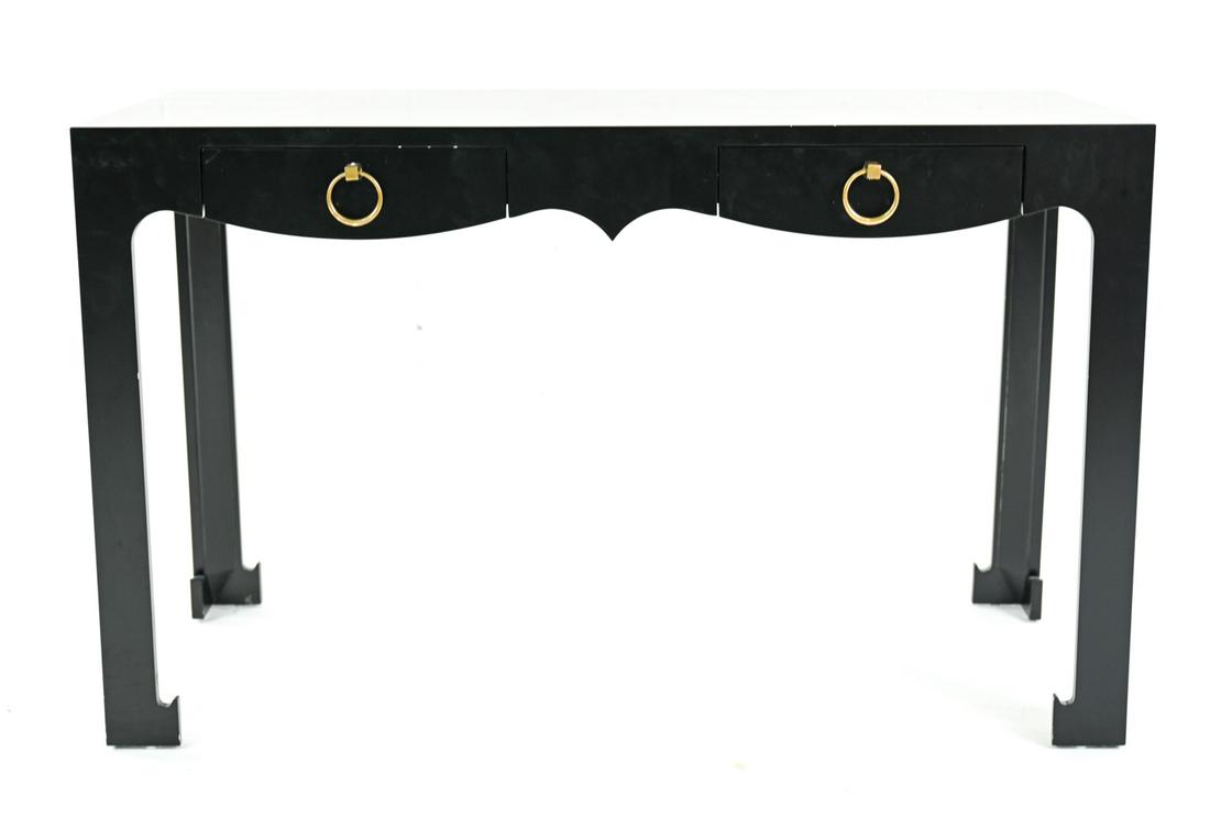 CONTEMPORARY BLACK LACQUERED DESK (1 of 10)