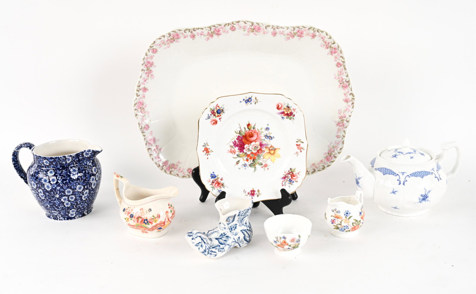 GROUPING OF VINTAGE ENGLISH CERAMICS INCL. AYNSLEY (1 of 15)